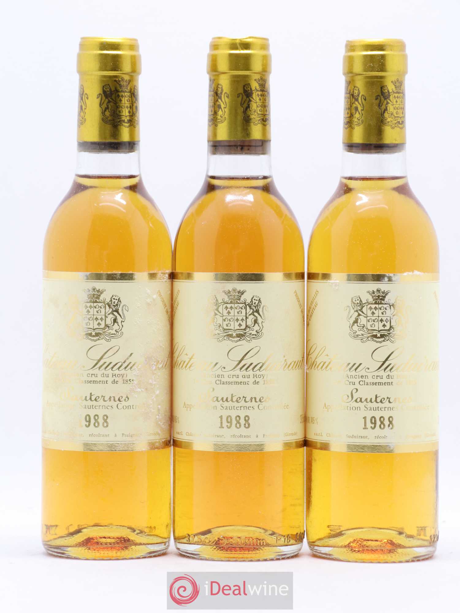 Château Suduiraut 1er Grand Cru Classé 1988 - Posten von 12 Demi-Flaschen - 4