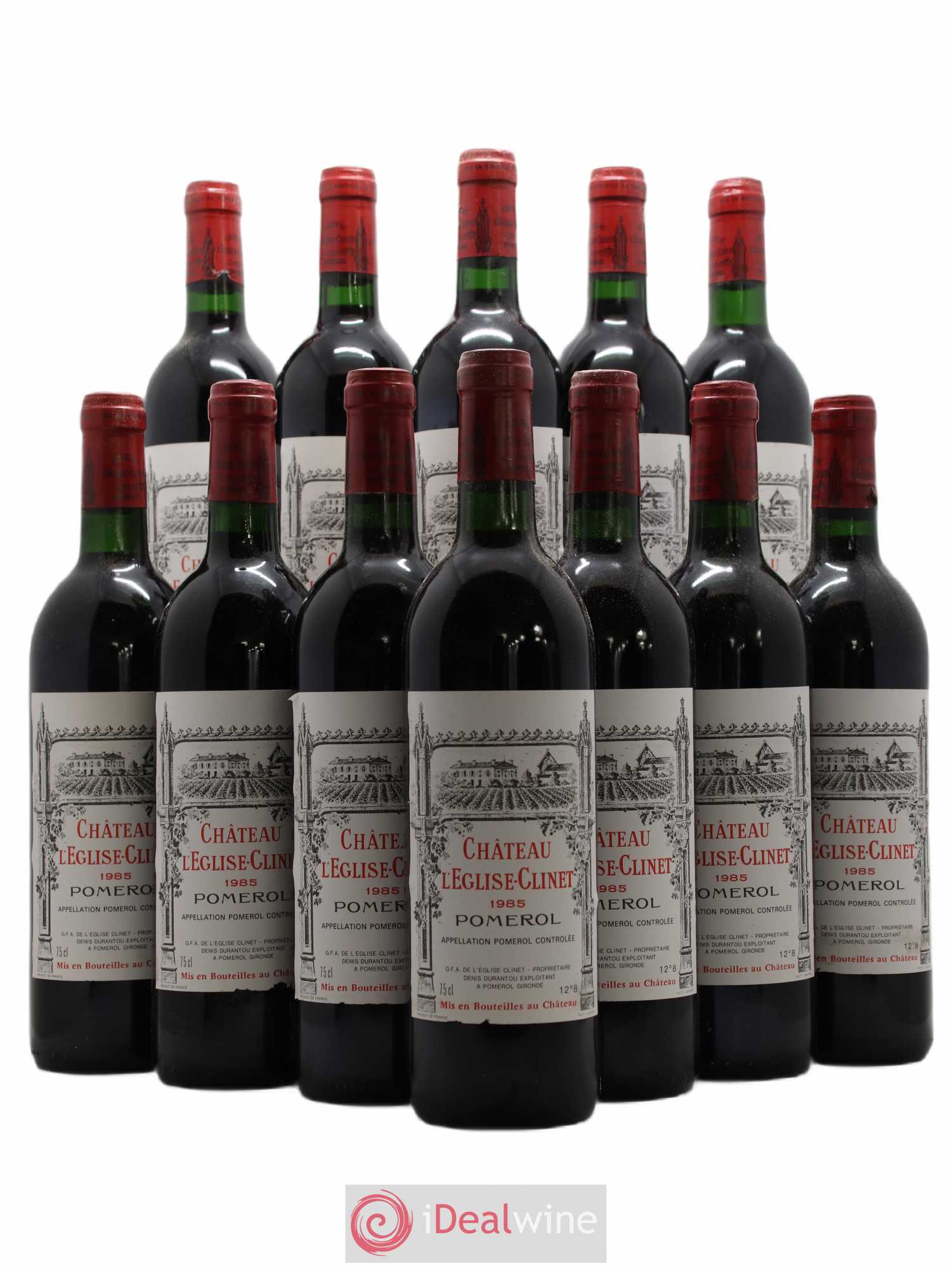Château l' Église Clinet 1985 - Lot de 12 bouteilles - 0