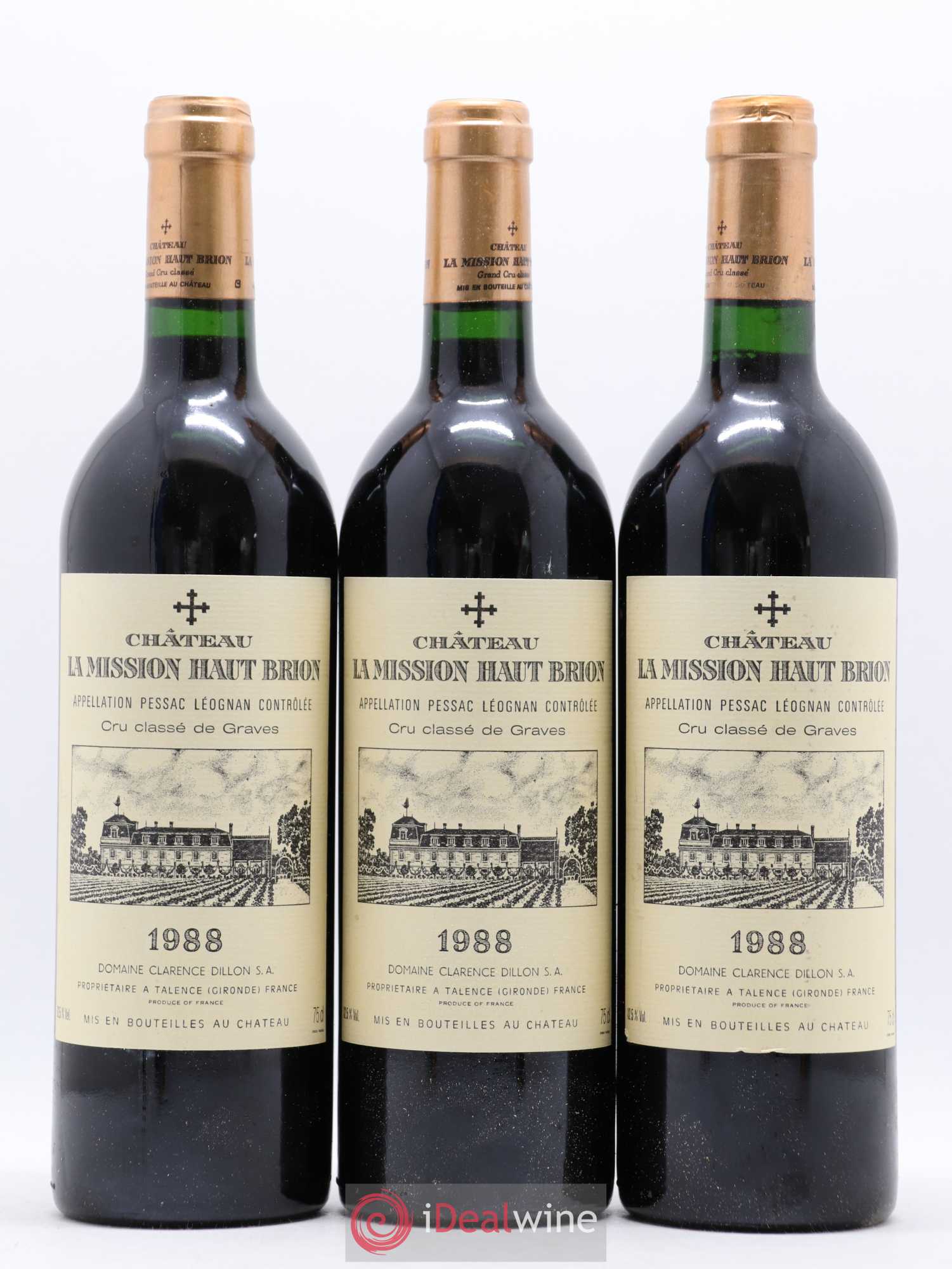 Château la Mission Haut-Brion Cru Classé de Graves 1988 - Lot de 12 bouteilles - 3