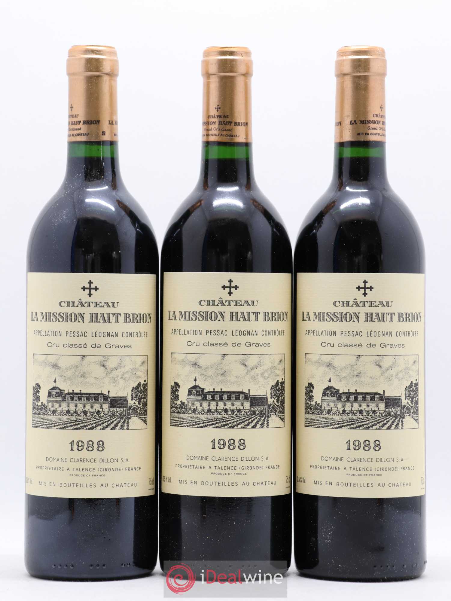 Château la Mission Haut-Brion Cru Classé de Graves 1988 - Lot de 12 bouteilles - 4