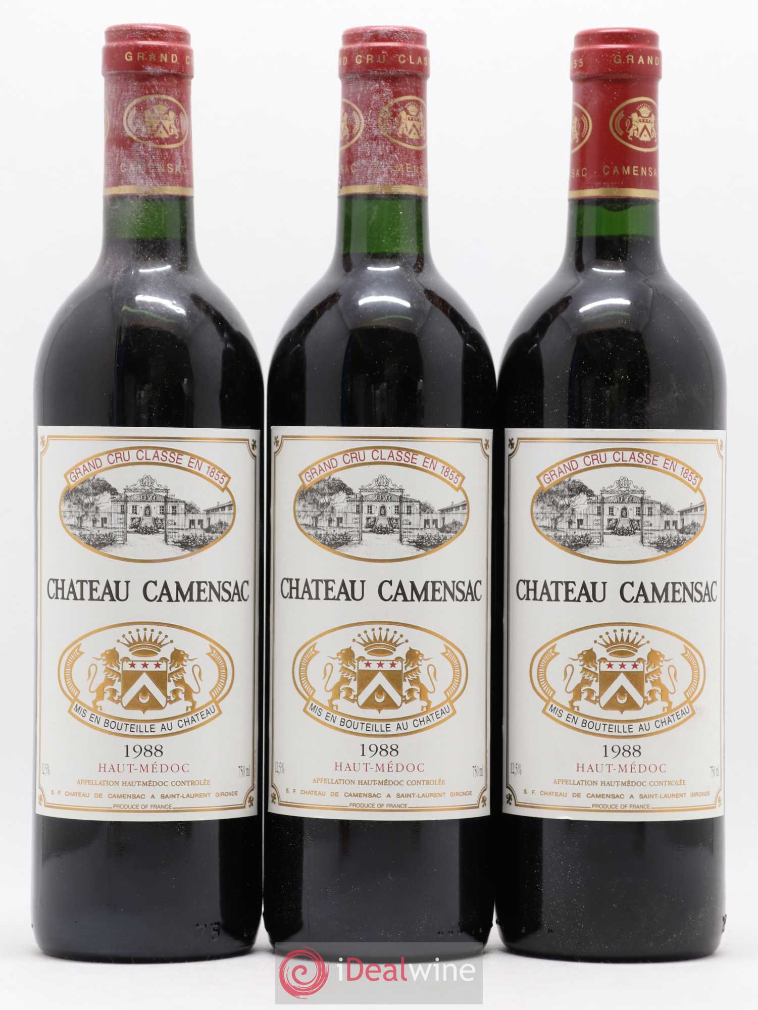 Château Camensac 5ème Grand Cru Classé 1988 - Lot de 12 bouteilles - 1