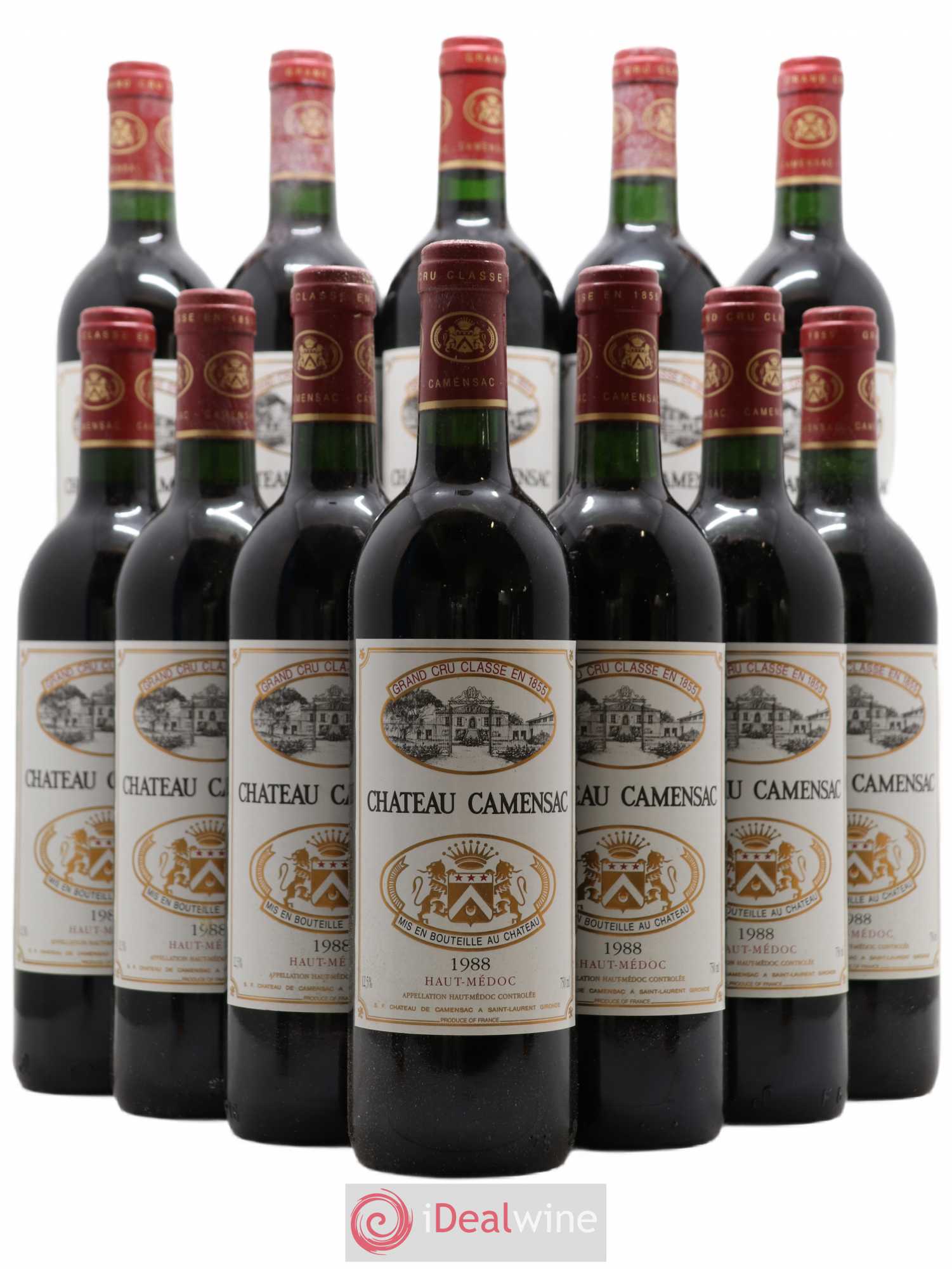 Château Camensac 5ème Grand Cru Classé 1988 - Lot de 12 bouteilles - 0