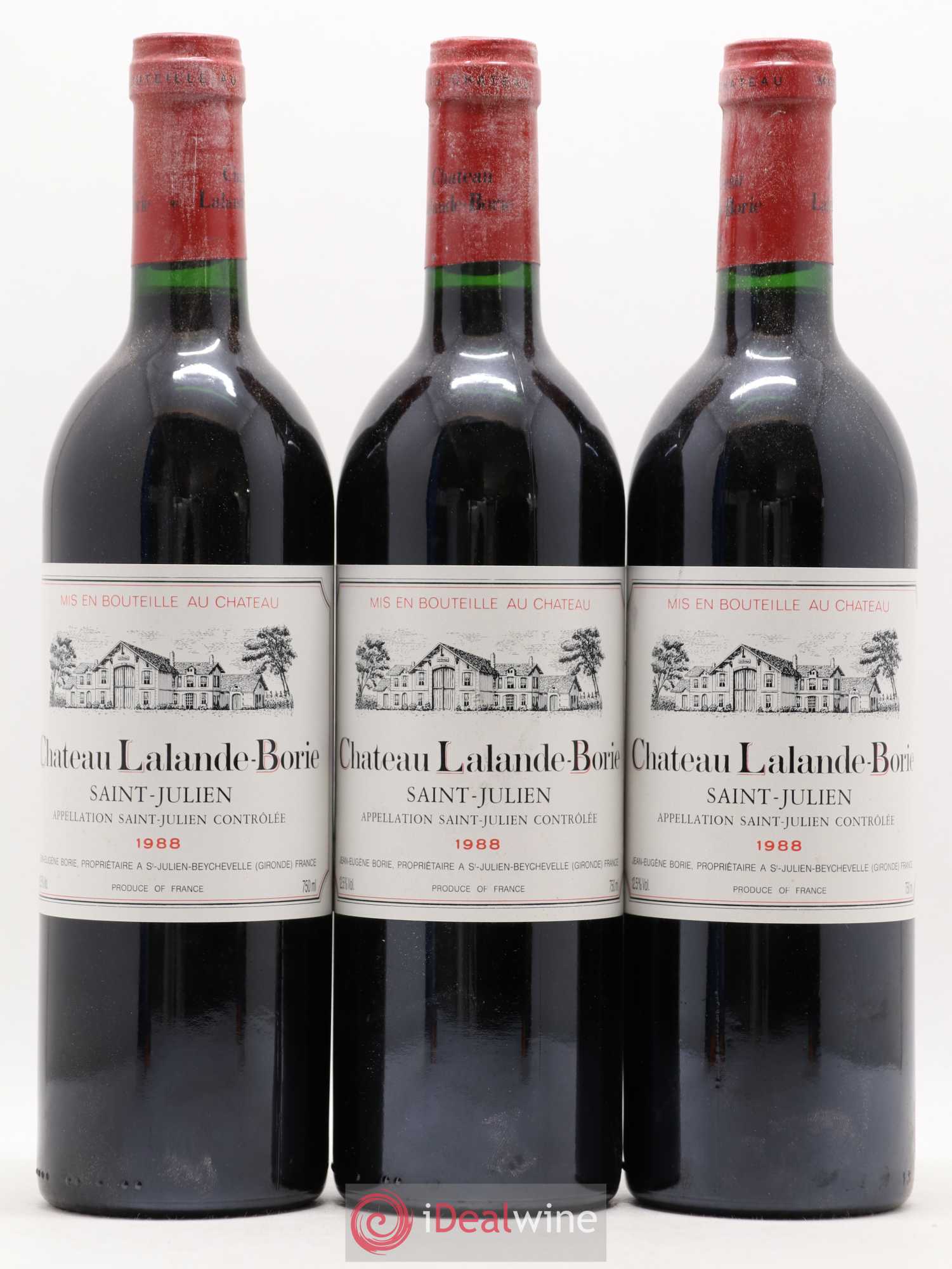 Château Lalande Borie 1988 - Lot de 12 bouteilles - 1