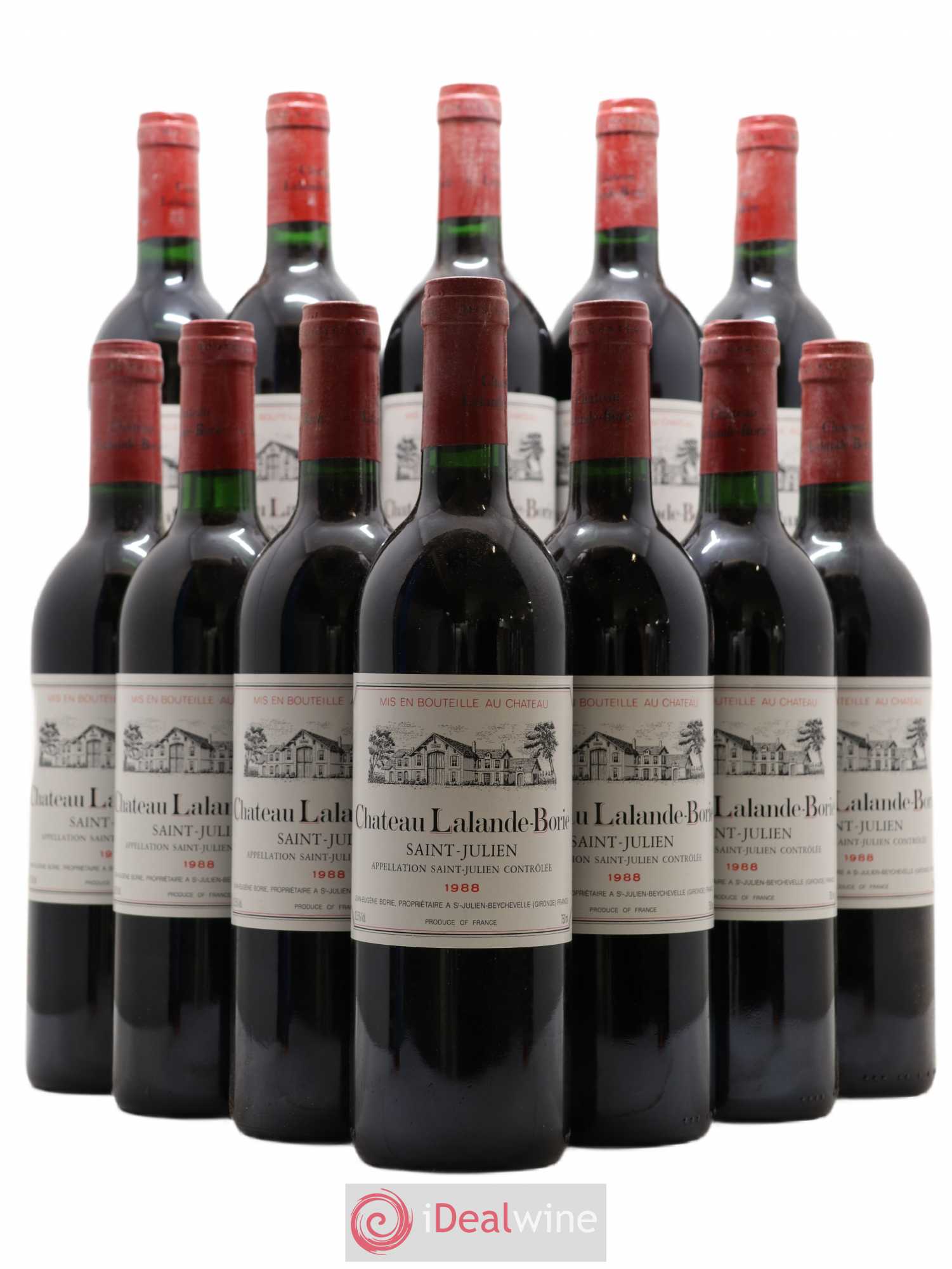 Château Lalande Borie 1988 - Lot de 12 bouteilles - 0