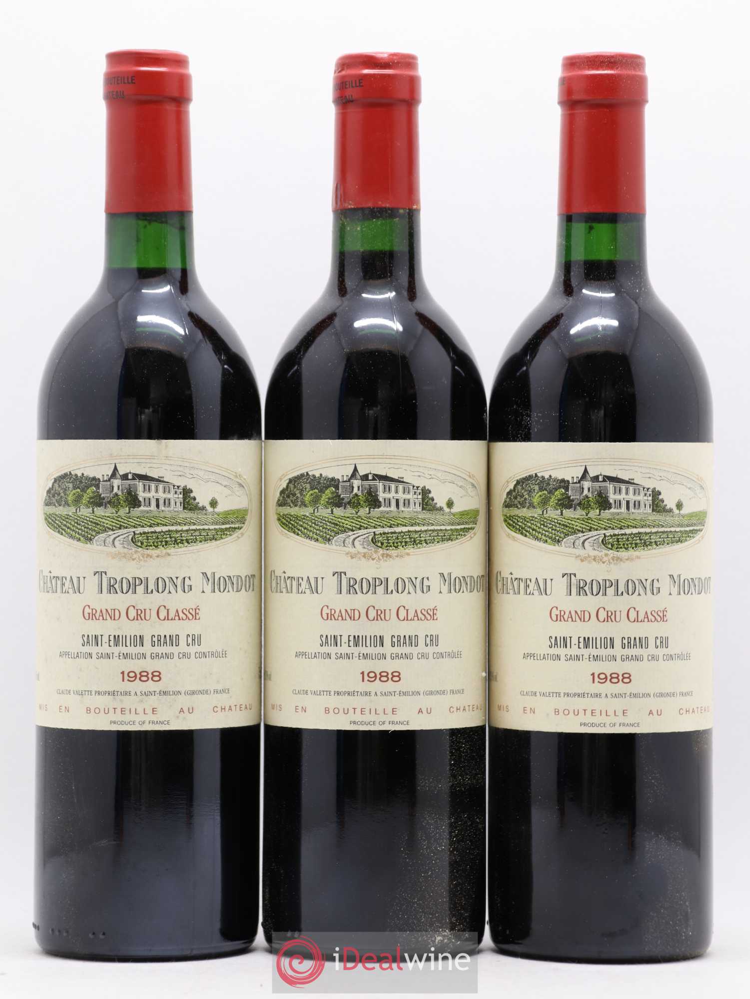Château Troplong Mondot 1er Grand Cru Classé B 1988 - Lot de 12 bouteilles - 4
