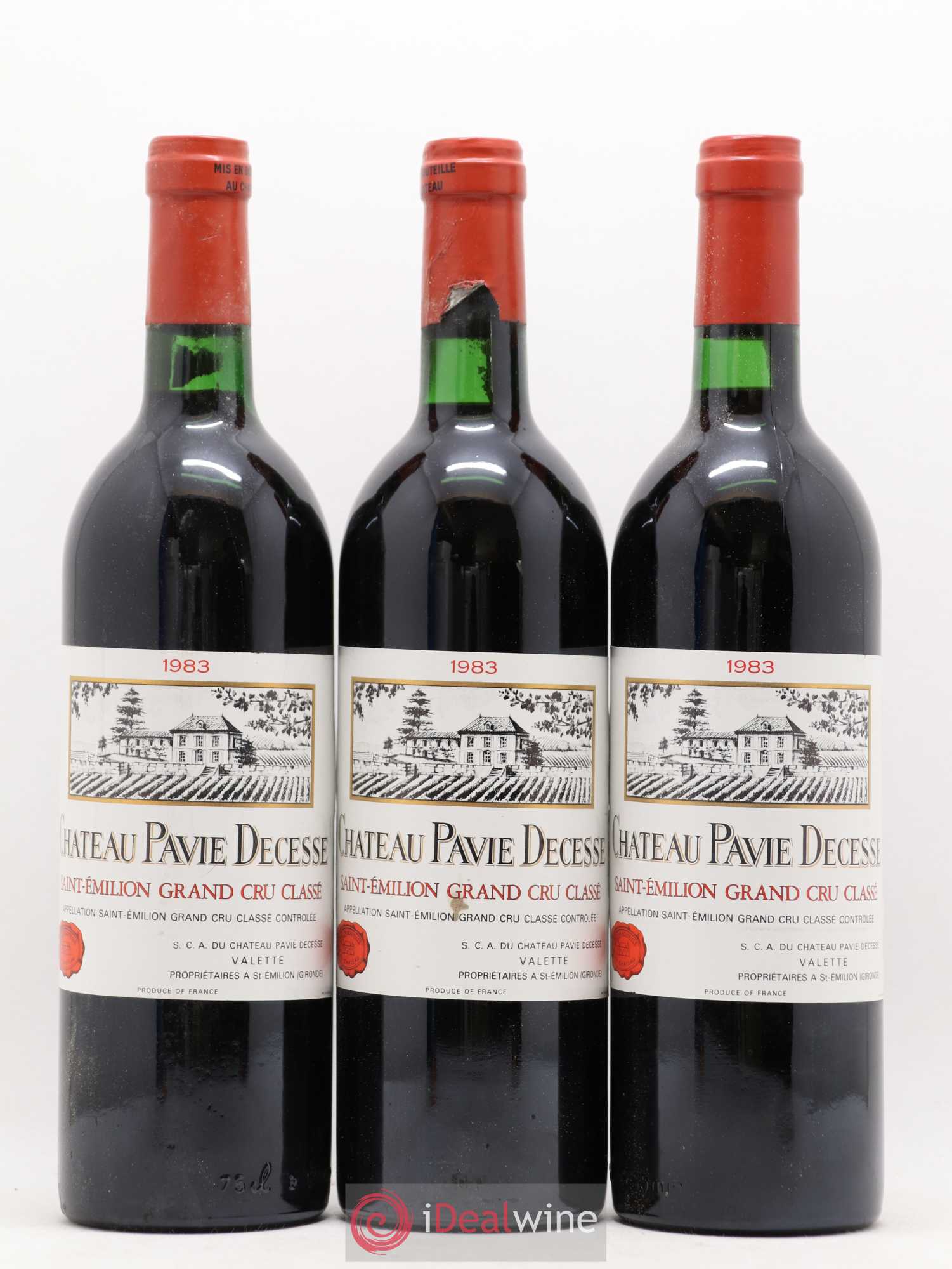 Château Pavie Decesse Grand Cru Classé 1983 - Lot de 12 bouteilles - 1
