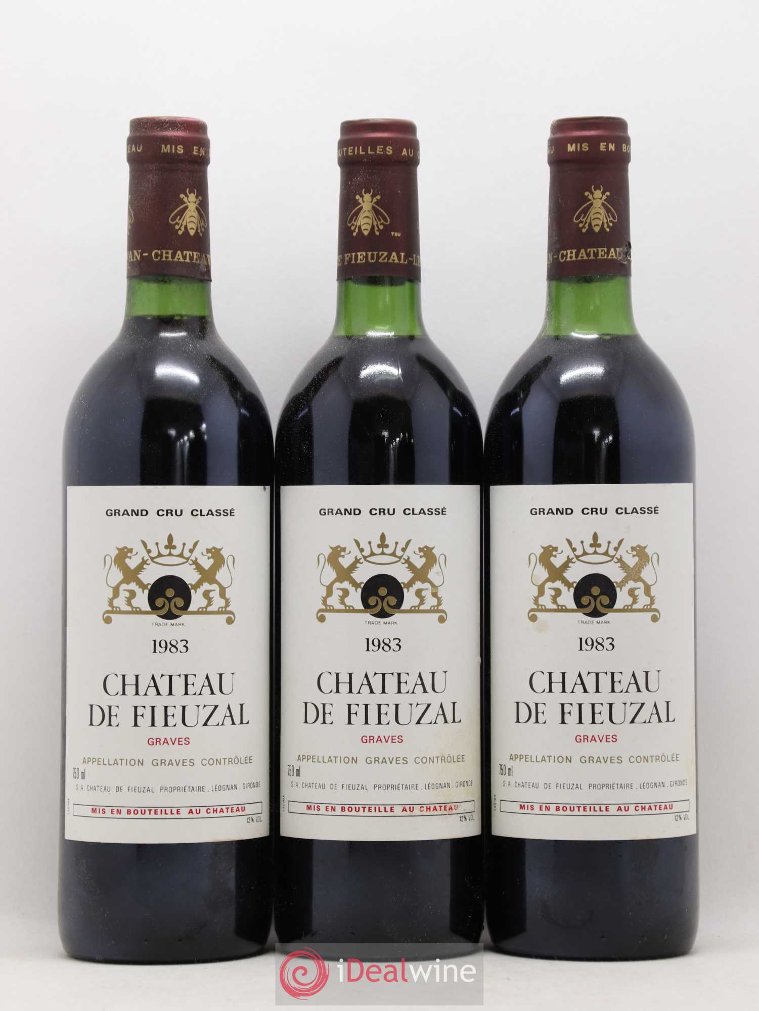 Château de Fieuzal Cru Classé de Graves 1983 - Lot de 12 bouteilles - 1