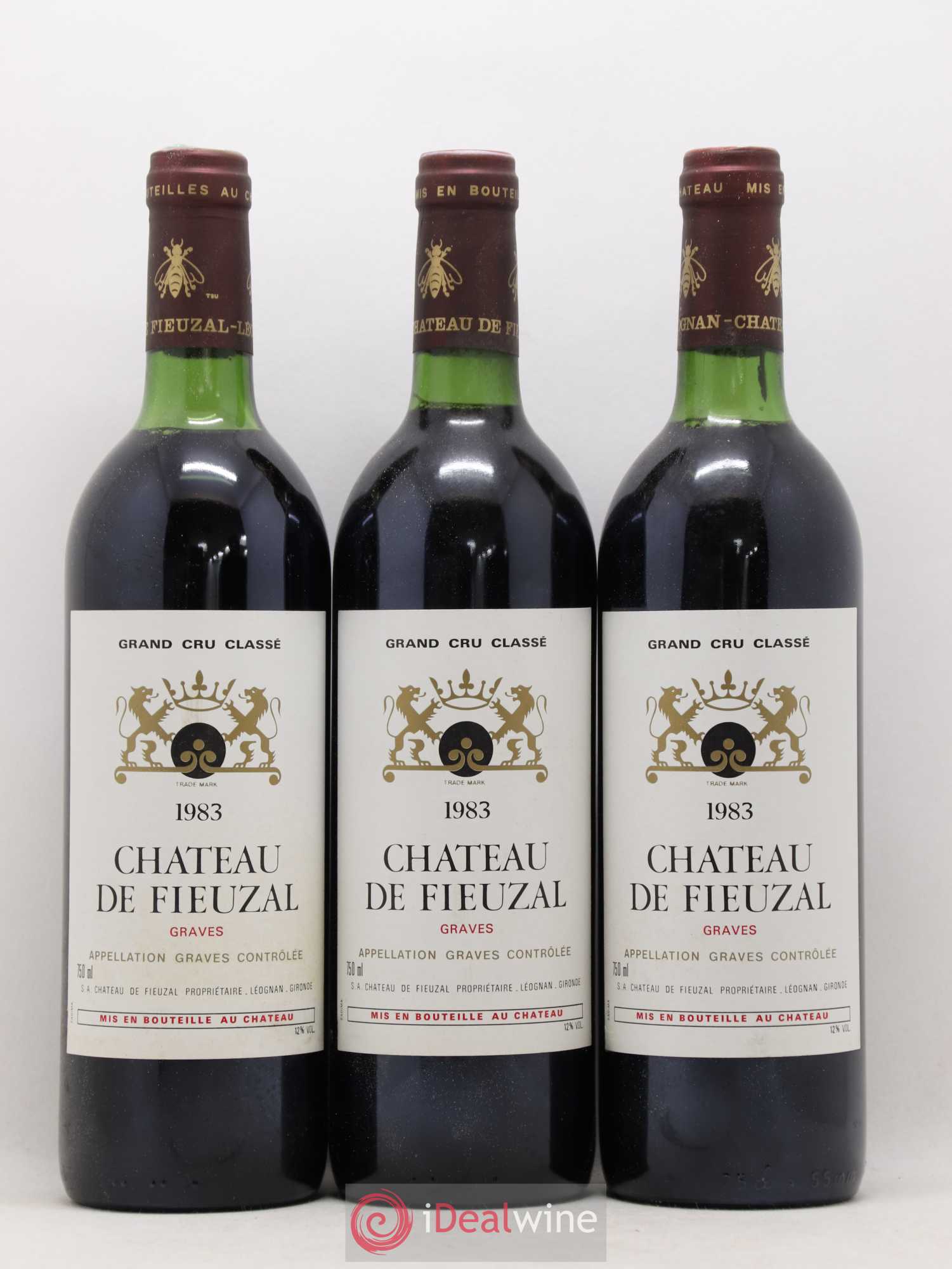 Château de Fieuzal Cru Classé de Graves 1983 - Lot de 12 bouteilles - 2