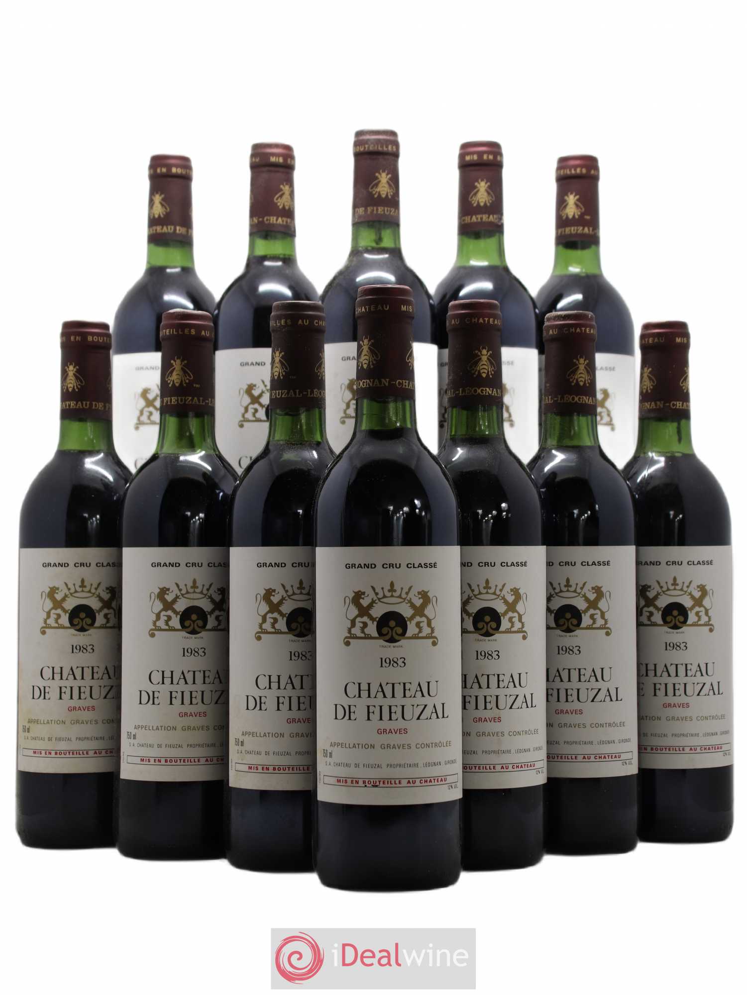 Château de Fieuzal Cru Classé de Graves 1983 - Lot de 12 bouteilles - 0