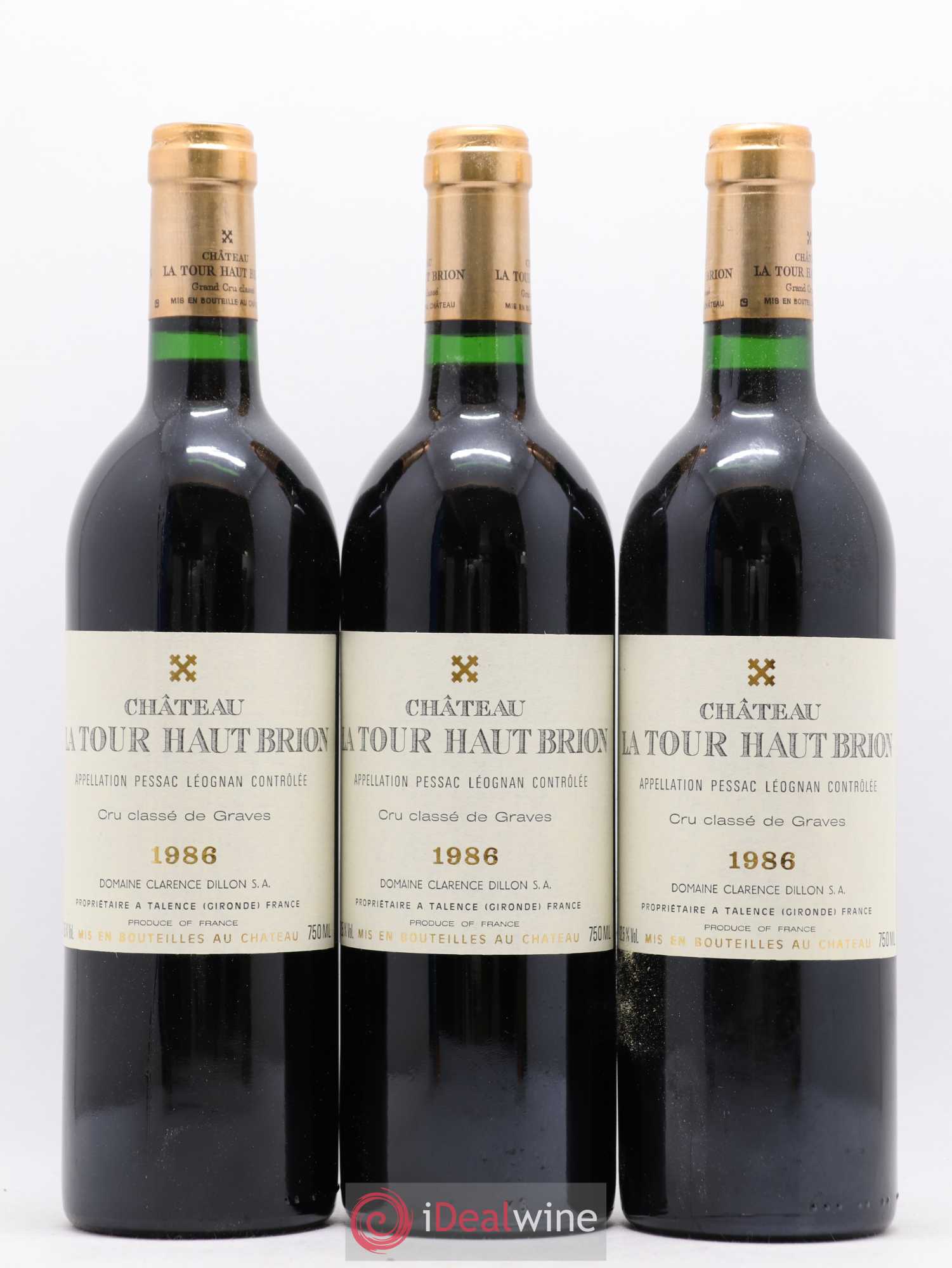 Château la Tour Haut-Brion Cru Classé de Graves 1986 - Lot de 12 bouteilles - 2