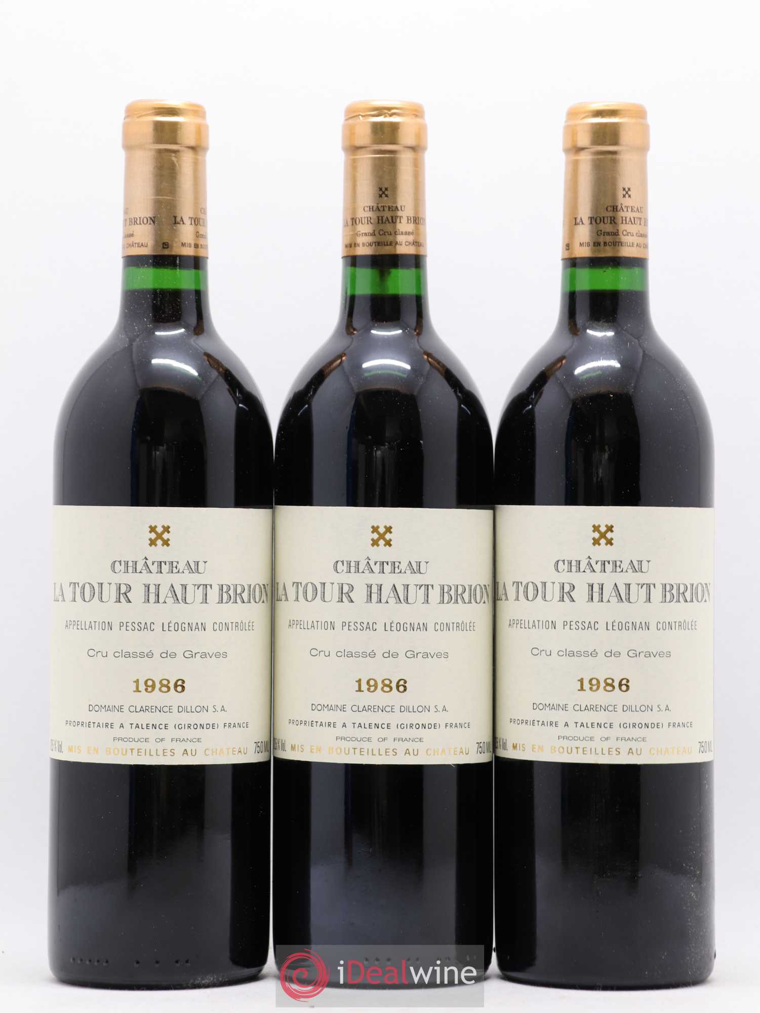 Château la Tour Haut-Brion Cru Classé de Graves 1986 - Lot de 12 bouteilles - 4
