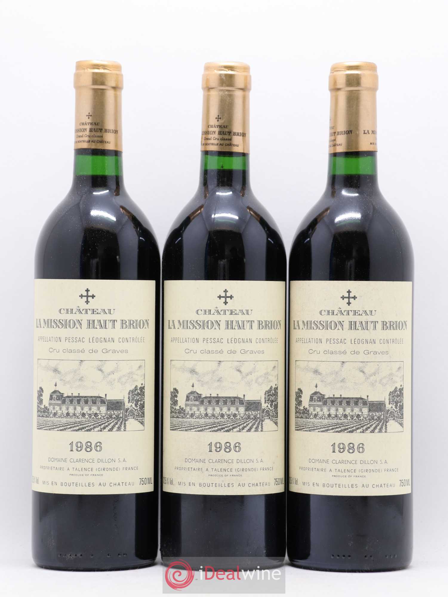 Château la Mission Haut-Brion Cru Classé de Graves 1986 - Lotto di 12 bottiglie - 2