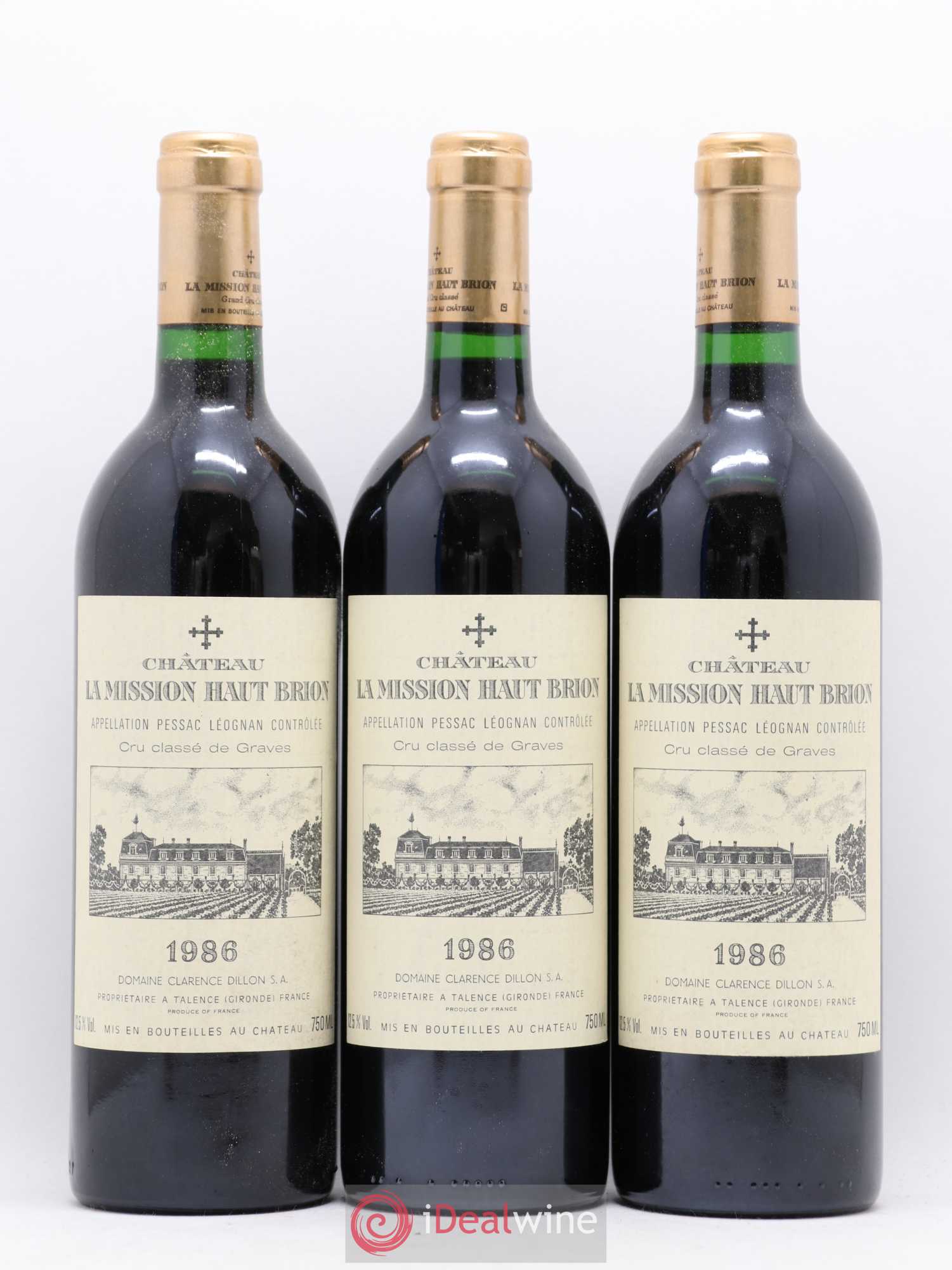 Château la Mission Haut-Brion Cru Classé de Graves 1986 - Lotto di 12 bottiglie - 3