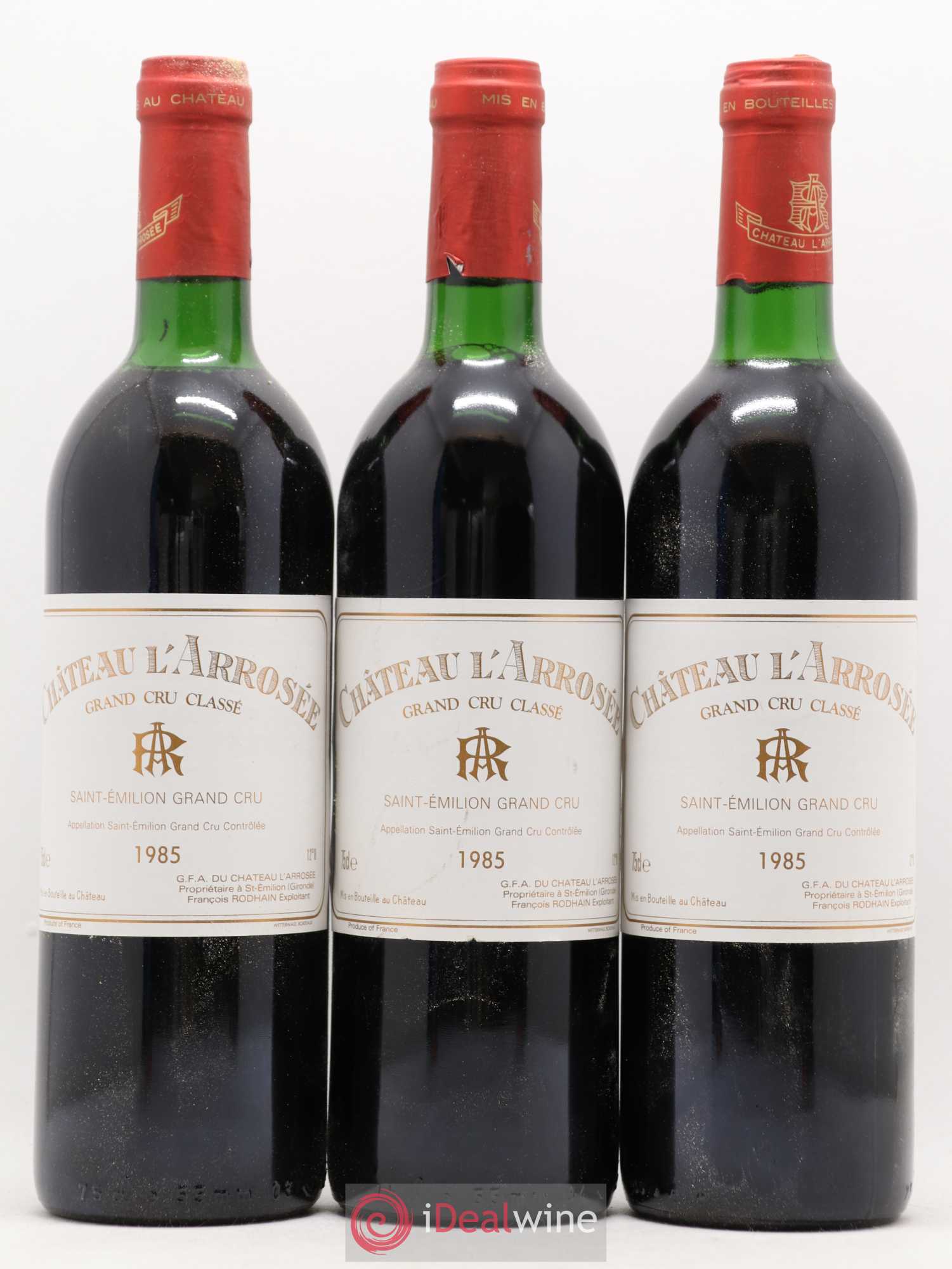 Château l' Arrosée Grand Cru Classé 1985 - Lot de 12 bouteilles - 2