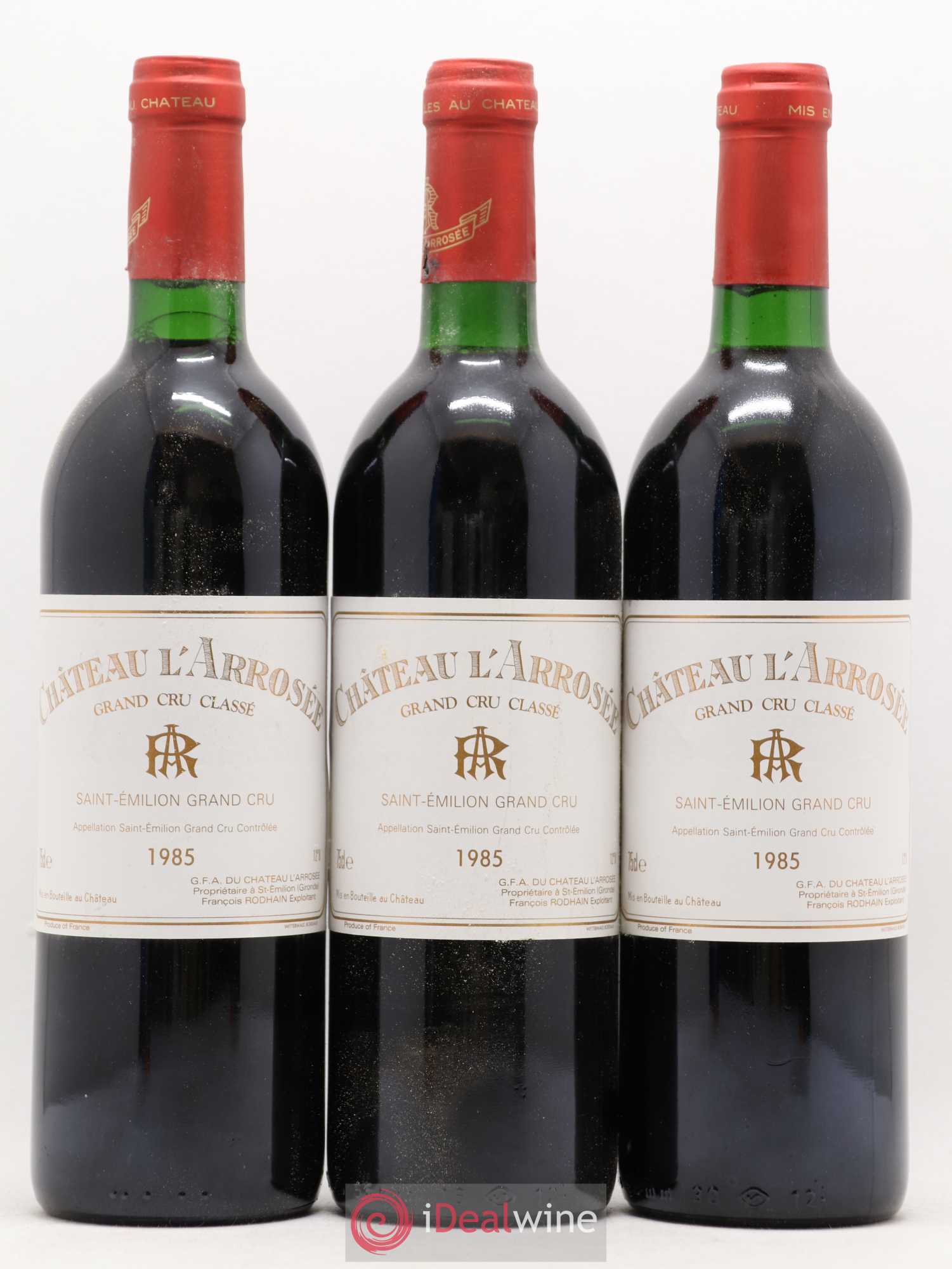 Château l' Arrosée Grand Cru Classé 1985 - Lot de 12 bouteilles - 3