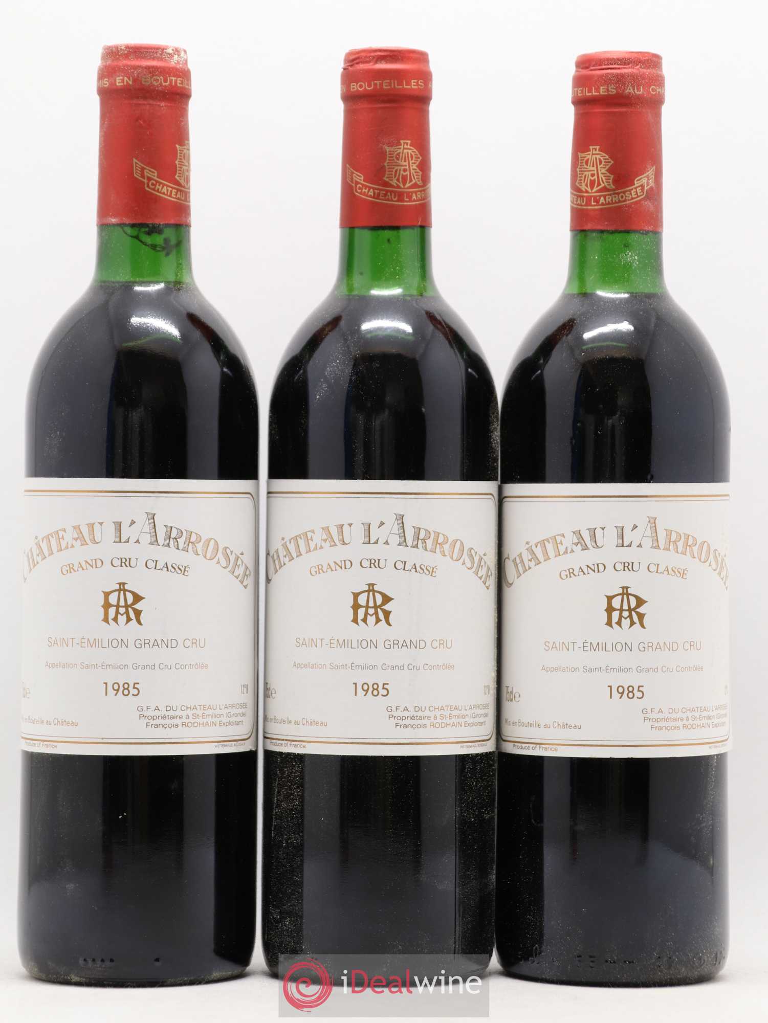 Château l' Arrosée Grand Cru Classé 1985 - Lot de 12 bouteilles - 4