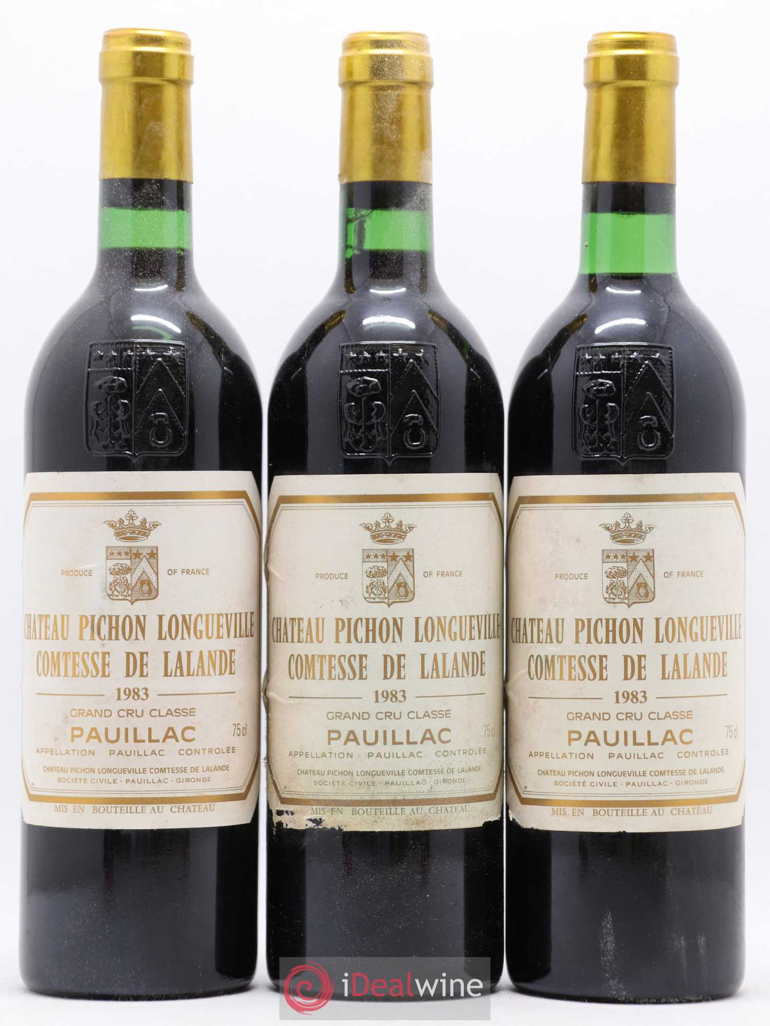 Château Pichon Longueville Comtesse de Lalande 2ème Grand Cru Classé 1983 - Lot de 12 bouteilles - 1