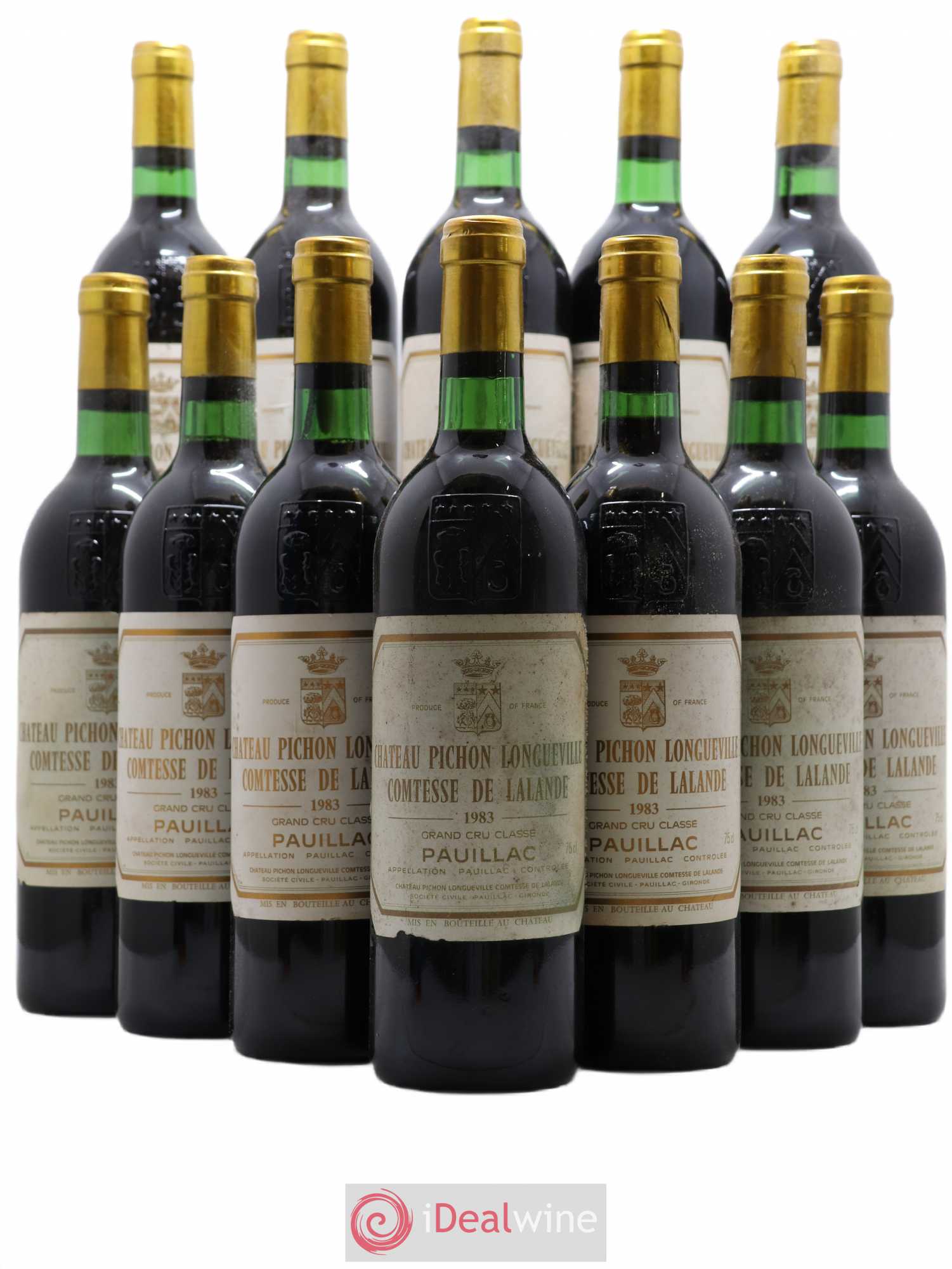 Château Pichon Longueville Comtesse de Lalande 2ème Grand Cru Classé 1983 - Lot de 12 bouteilles - 0