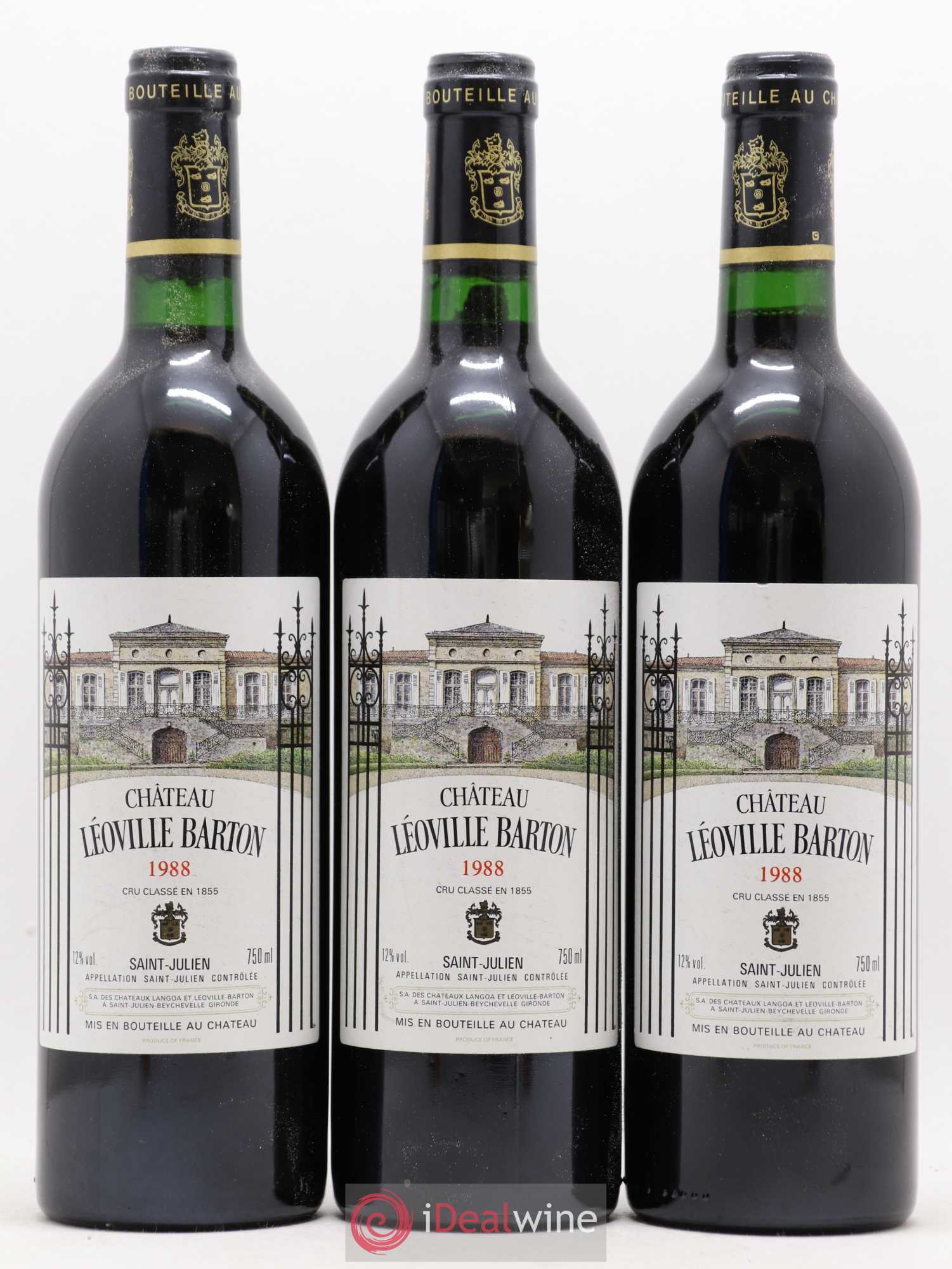 Château Léoville Barton 2ème Grand Cru Classé 1988 - Lot de 12 bouteilles - 1