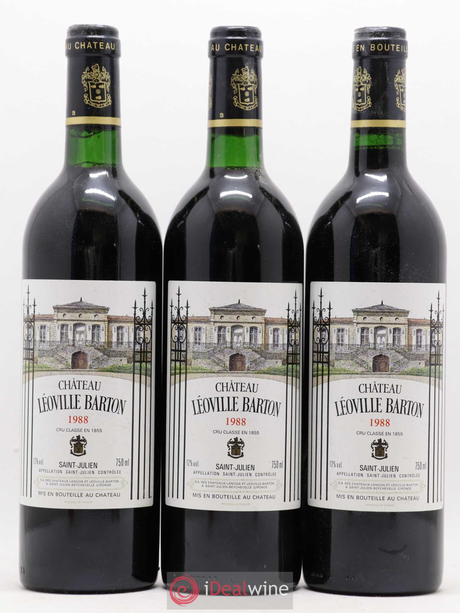 Château Léoville Barton 2ème Grand Cru Classé 1988 - Lot de 12 bouteilles - 2