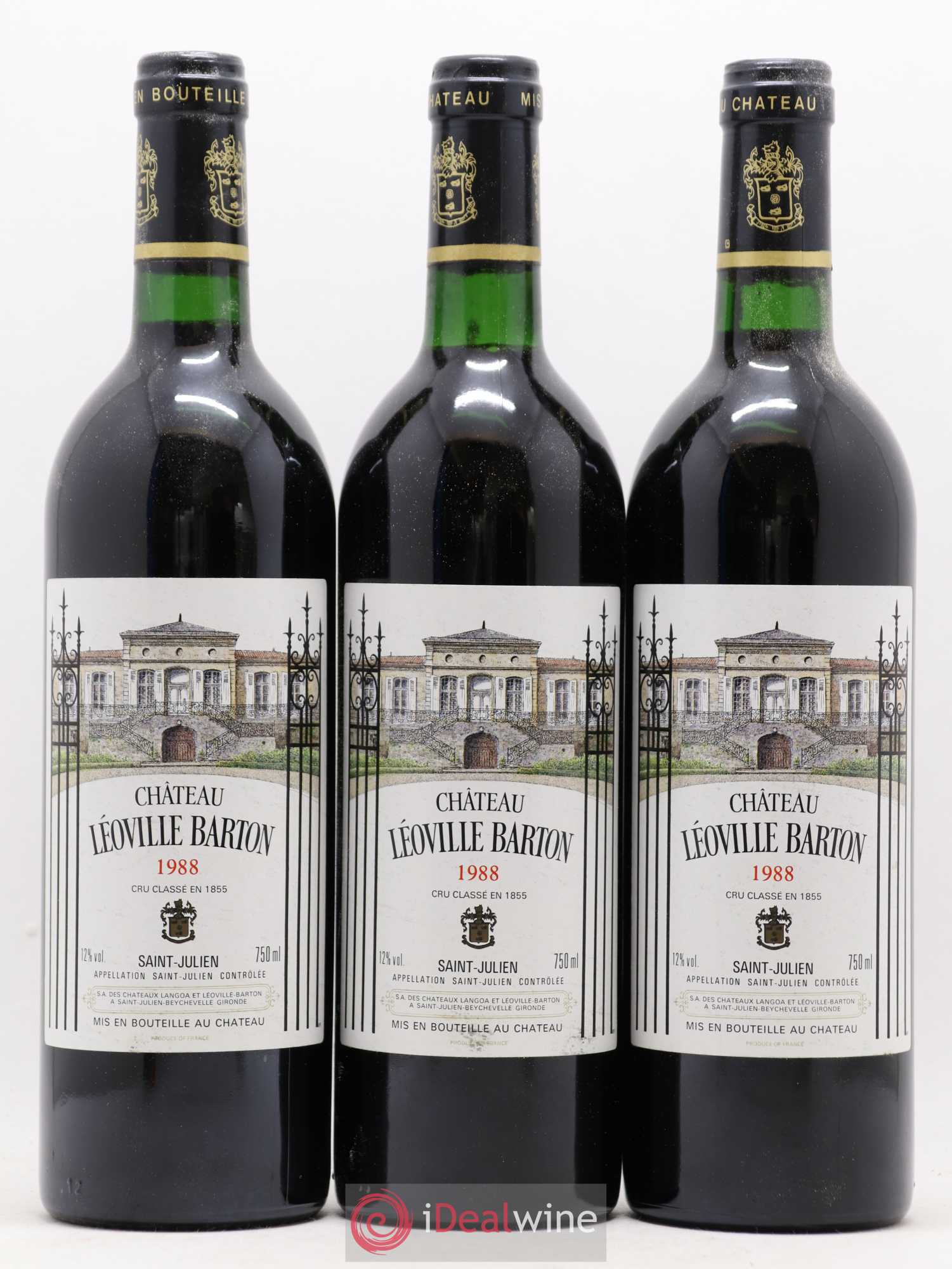 Château Léoville Barton 2ème Grand Cru Classé 1988 - Lot de 12 bouteilles - 3