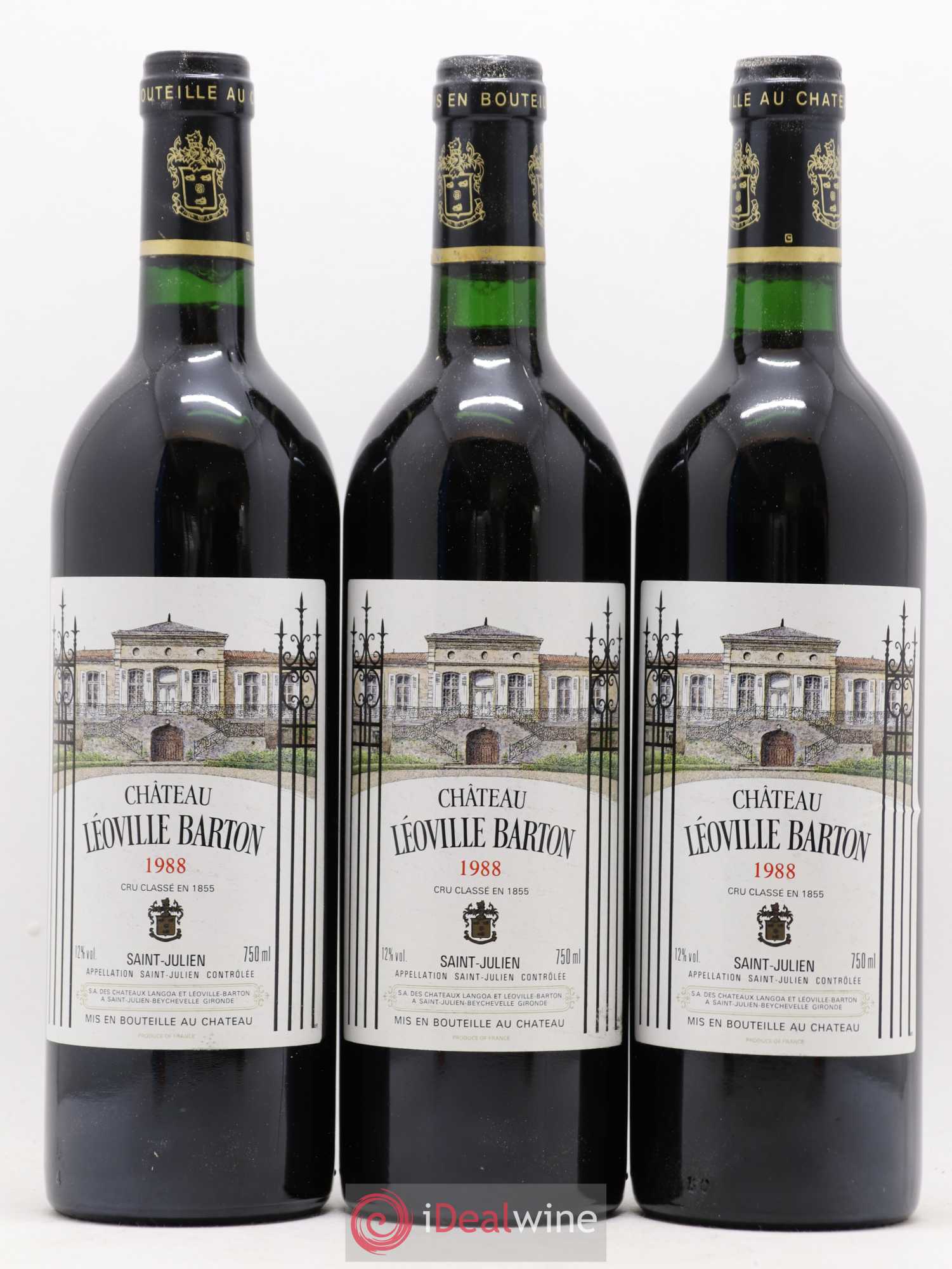 Château Léoville Barton 2ème Grand Cru Classé 1988 - Lot de 12 bouteilles - 4