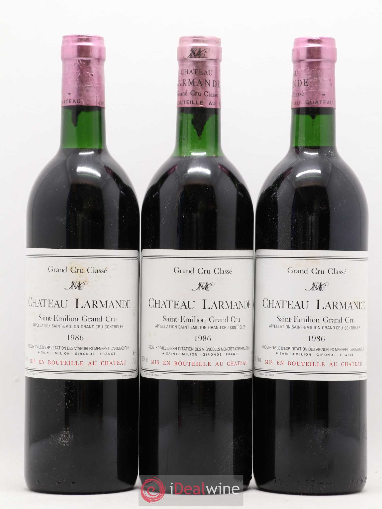 Château Larmande Grand Cru Classé 1986 - Lot de 12 bouteilles - 2