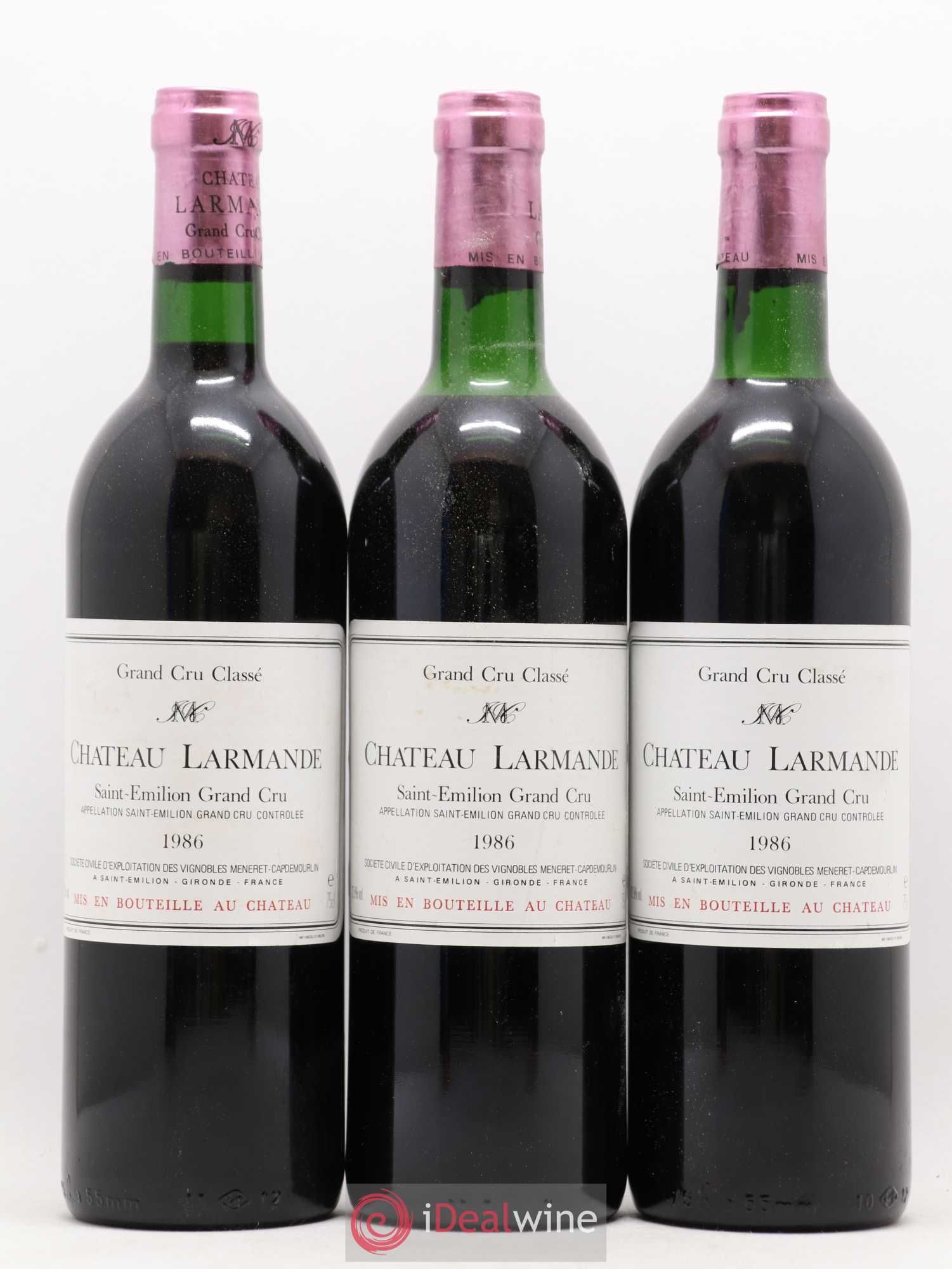 Château Larmande Grand Cru Classé 1986 - Lot de 12 bouteilles - 3