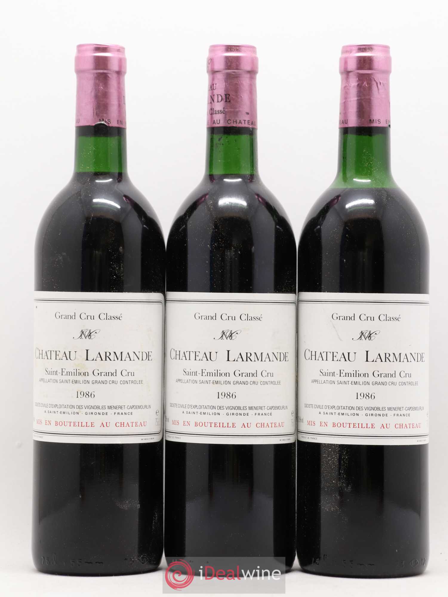 Château Larmande Grand Cru Classé 1986 - Lot de 12 bouteilles - 4