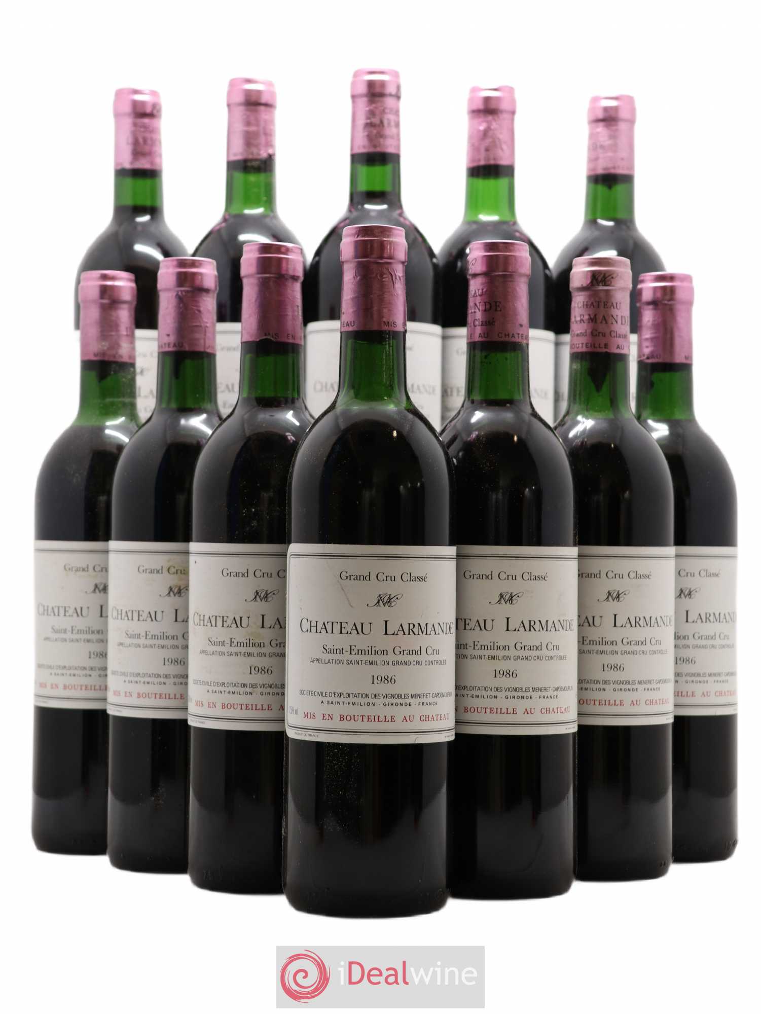 Château Larmande Grand Cru Classé 1986 - Lot de 12 bouteilles - 0