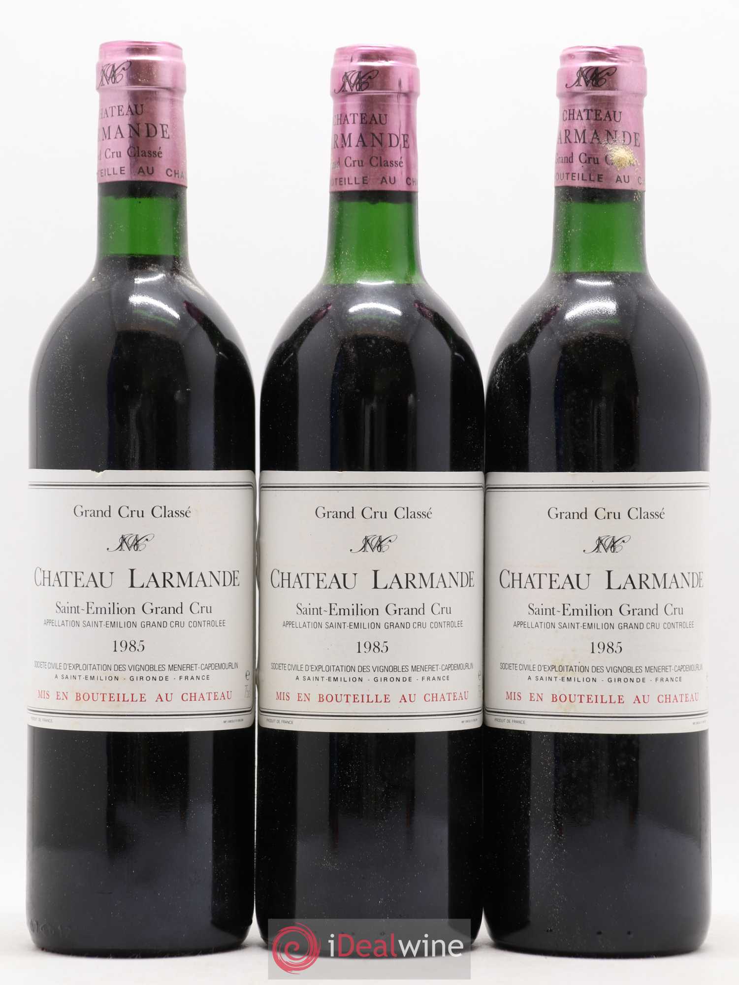 Château Larmande Grand Cru Classé 1985 - Lot de 12 bouteilles - 1