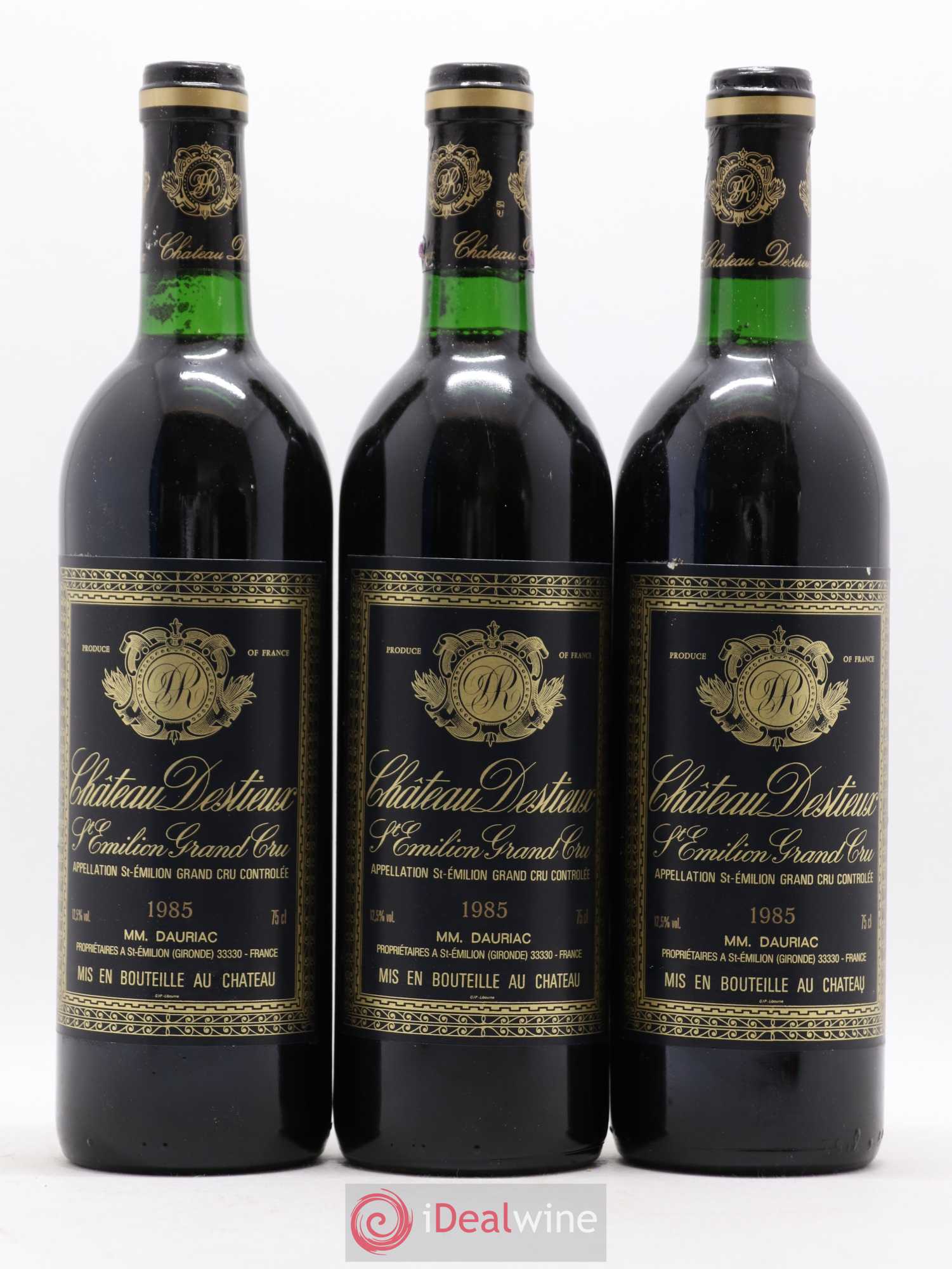 Château Destieux Grand Cru Classé 1985 - Lot de 12 bouteilles - 4