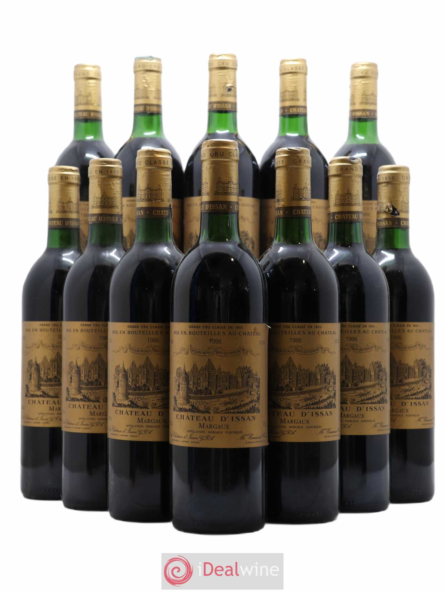 Château d'Issan 3ème Grand Cru Classé 1986 - Lot de 12 bouteilles - 0