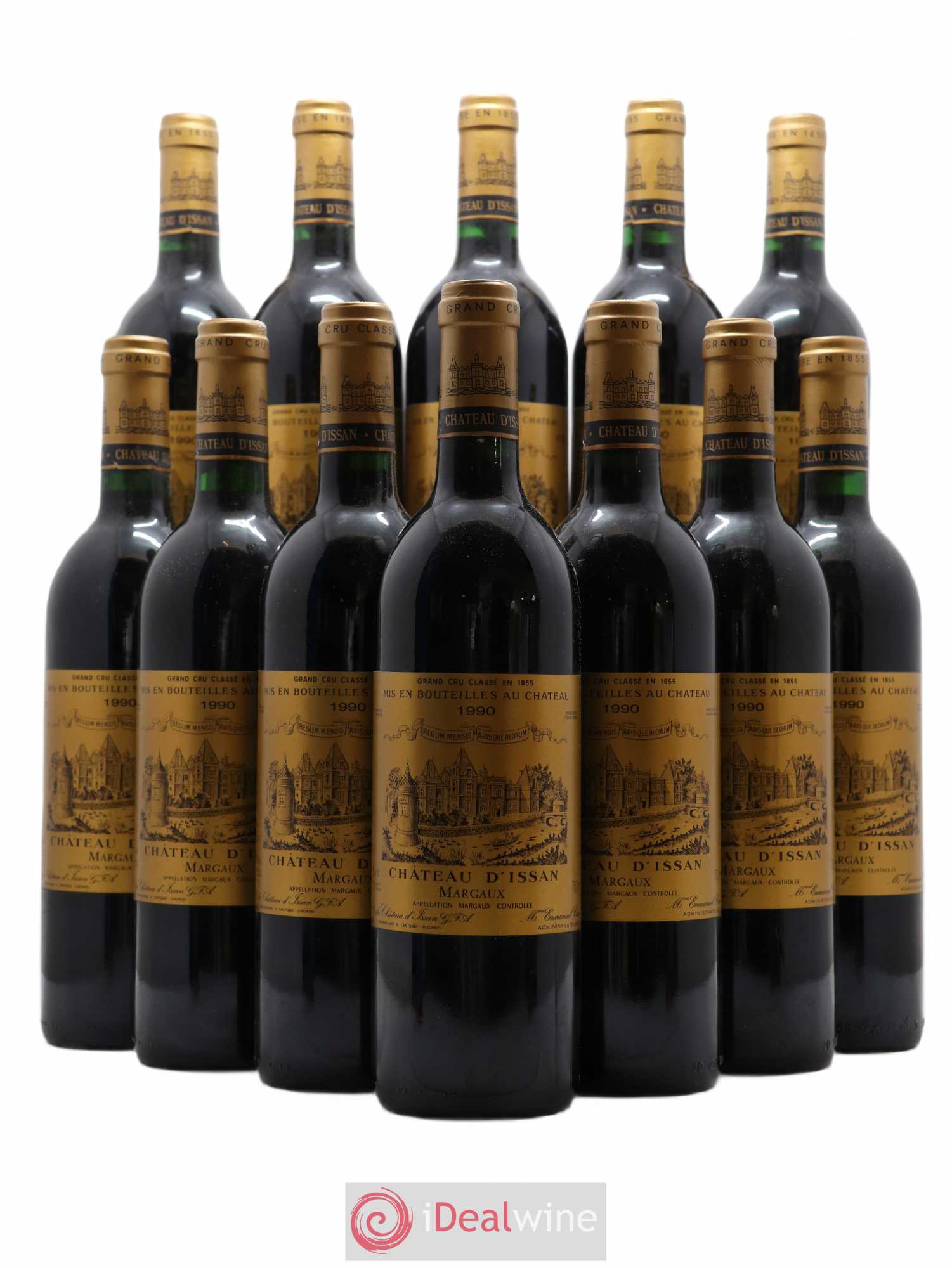 Château d'Issan 3ème Grand Cru Classé 1990 - Lot de 12 bouteilles - 0