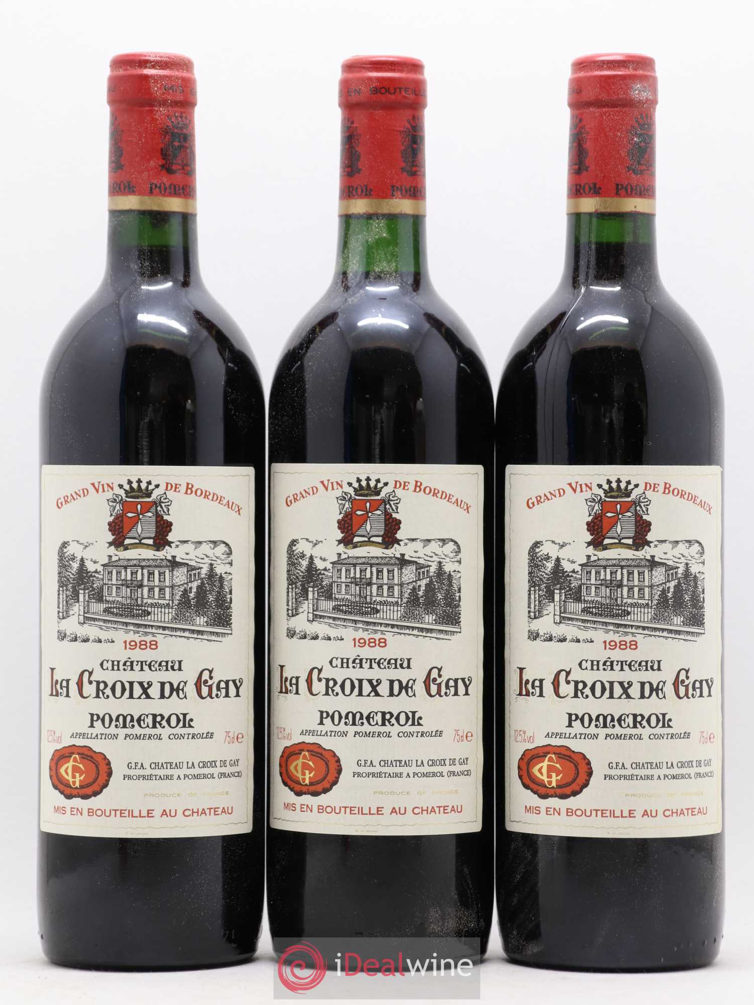 Château la Croix de Gay 1988 - Lot de 12 bouteilles - 1