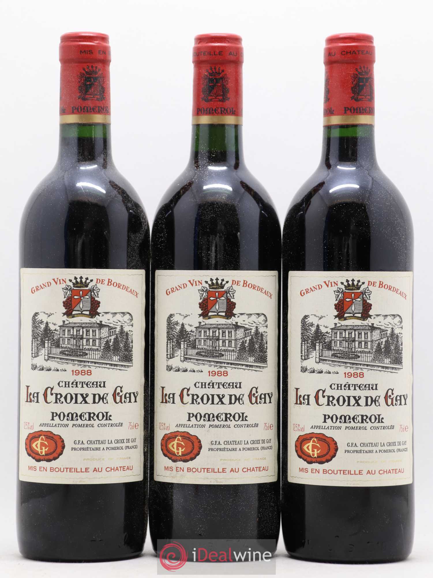 Château la Croix de Gay 1988 - Lot de 12 bouteilles - 2