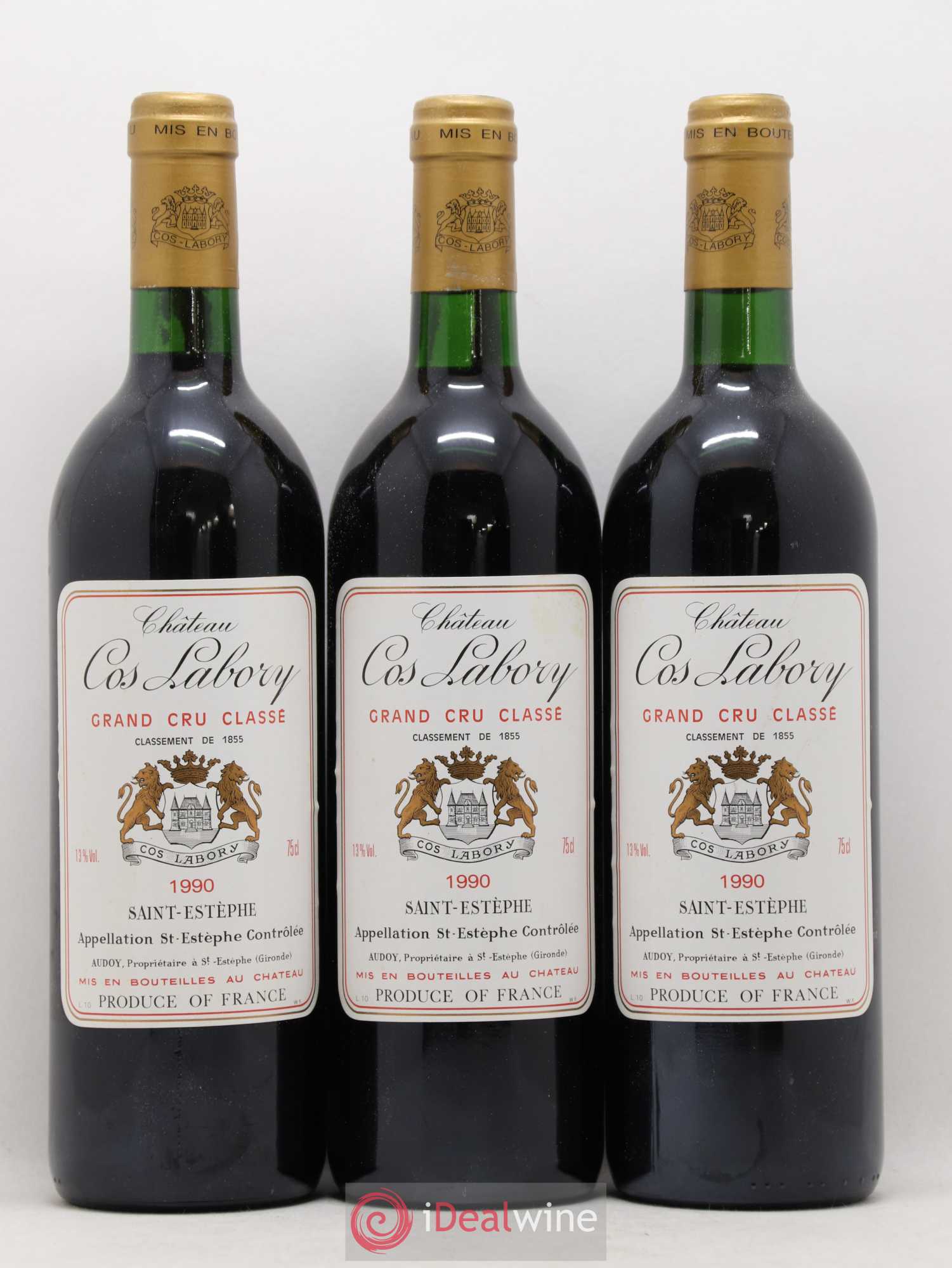 Château Cos Labory 5ème Grand Cru Classé 1990 - Lot de 12 bouteilles - 2