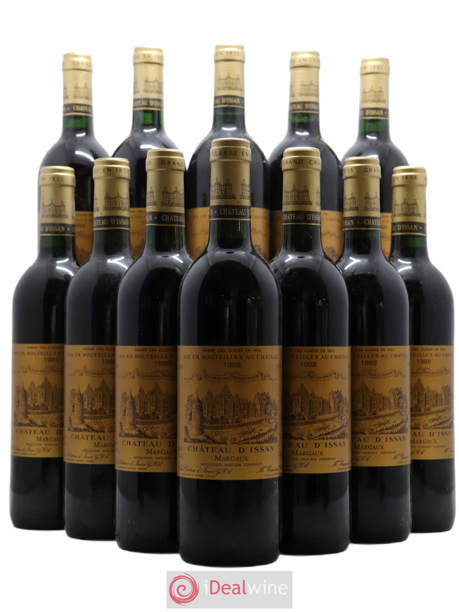Château d'Issan 3ème Grand Cru Classé 1988 - Lot de 12 bouteilles - 0
