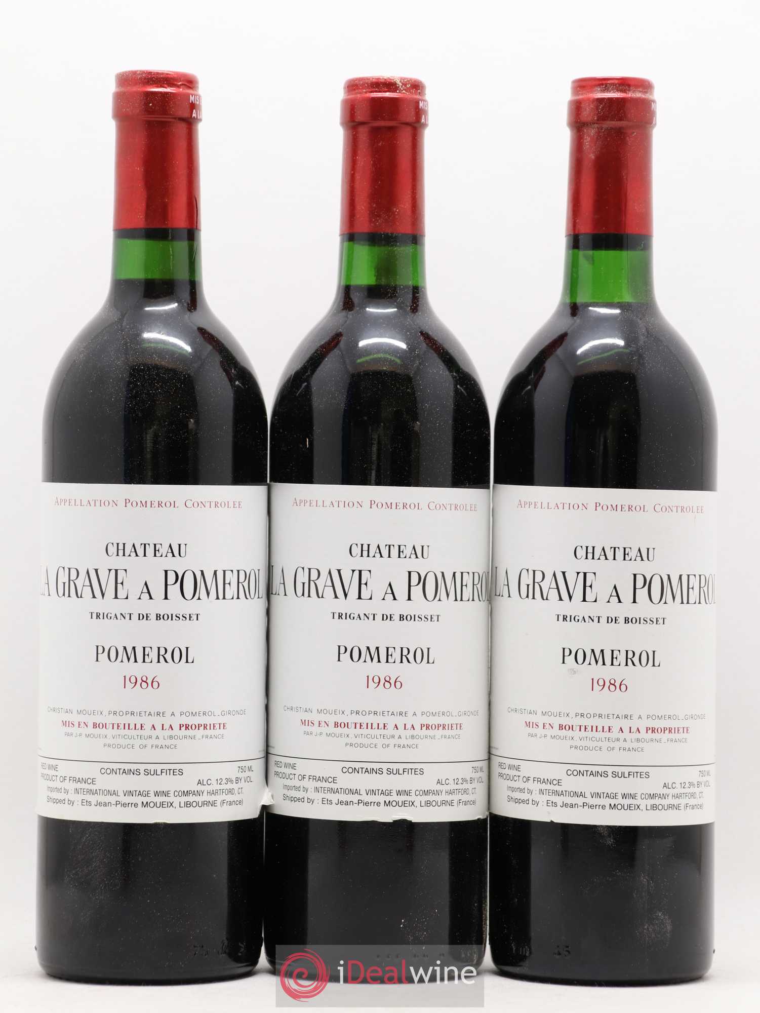Château La Grave à Pomerol (Trigant de Boisset) 1986 - Lot de 12 bouteilles - 3