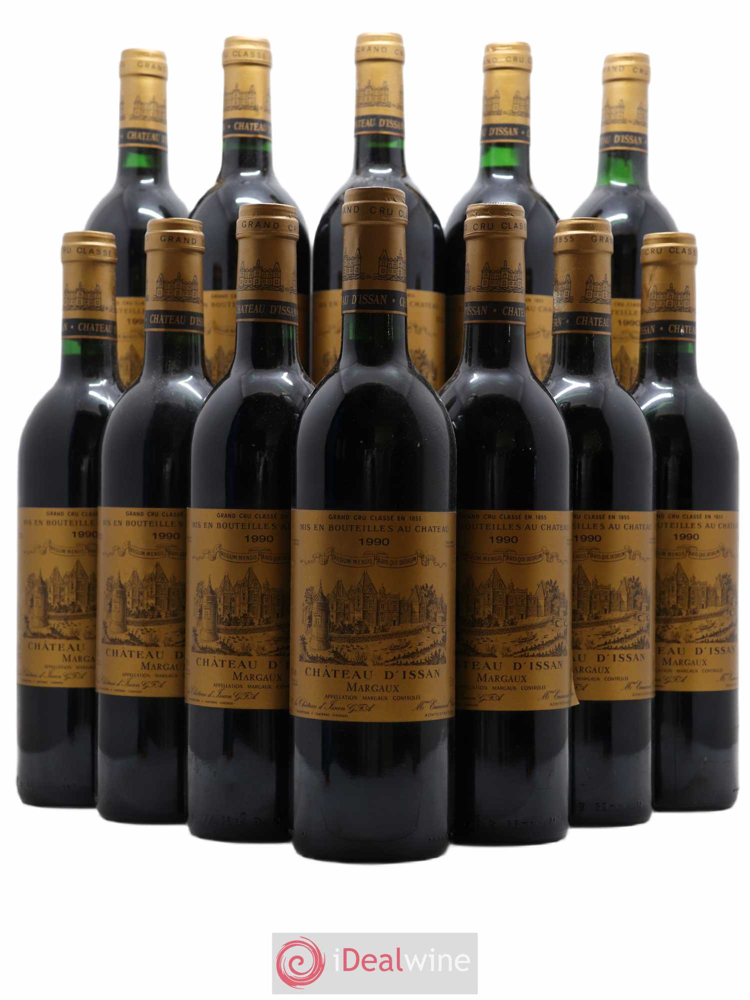 Château d'Issan 3ème Grand Cru Classé 1990 - Lot de 12 bouteilles - 0