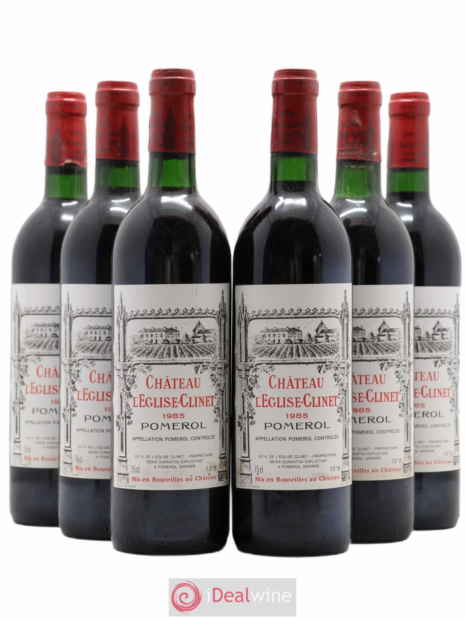 Château l' Église Clinet 1985 - Lot de 6 bouteilles - 0
