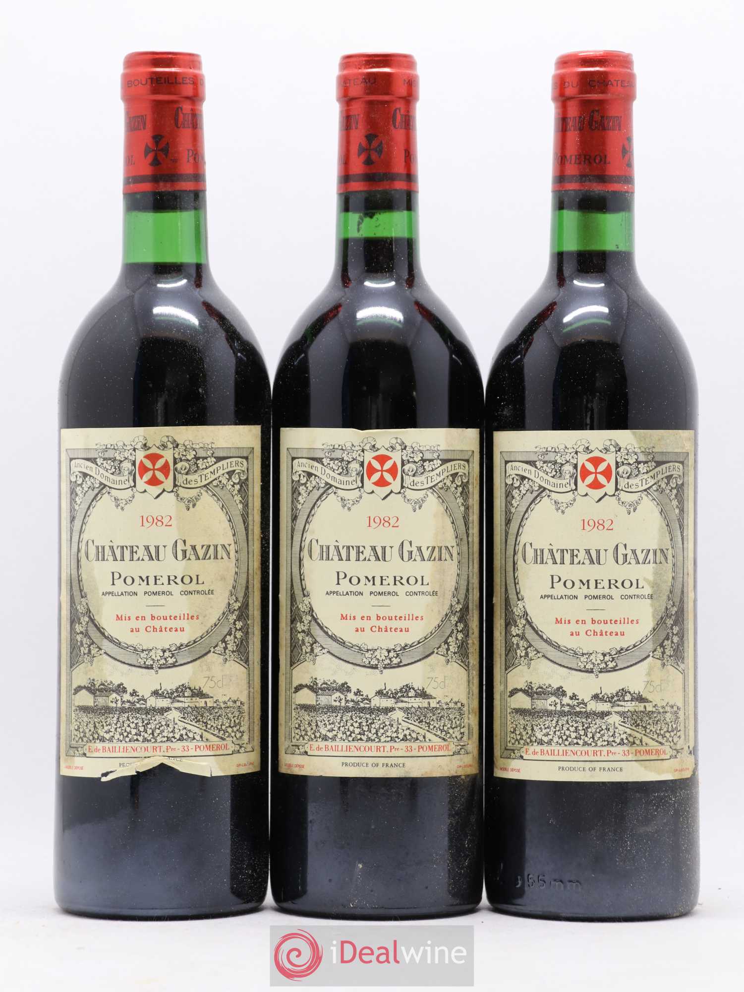 Château Gazin 1982 - Lot de 12 bouteilles - 1