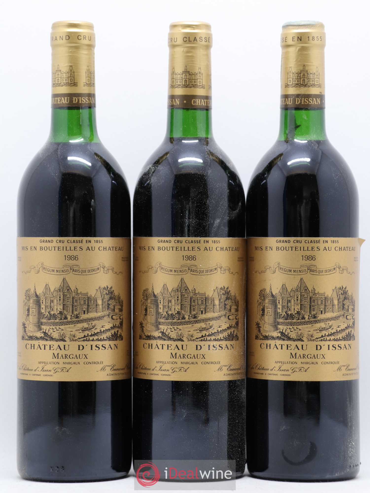 Château d'Issan 3ème Grand Cru Classé 1986 - Lot de 12 bouteilles - 1