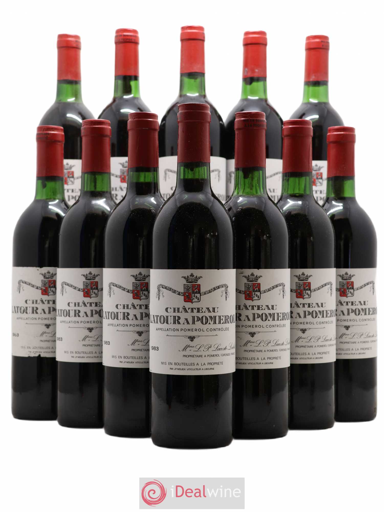 Château Latour à Pomerol 1983 - Lot de 12 bouteilles - 0
