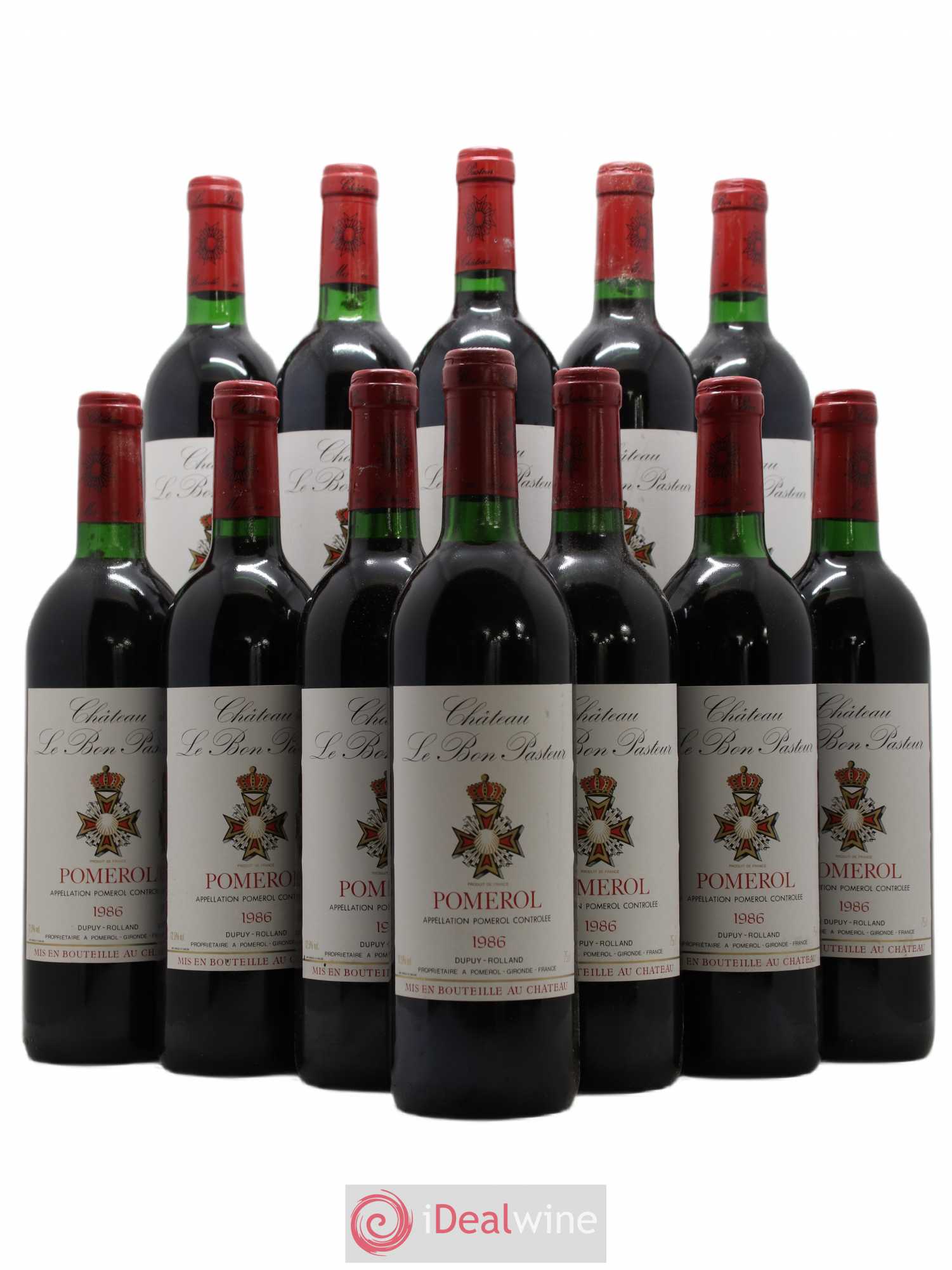 Château le Bon Pasteur 1986 - Lot de 12 bouteilles - 0
