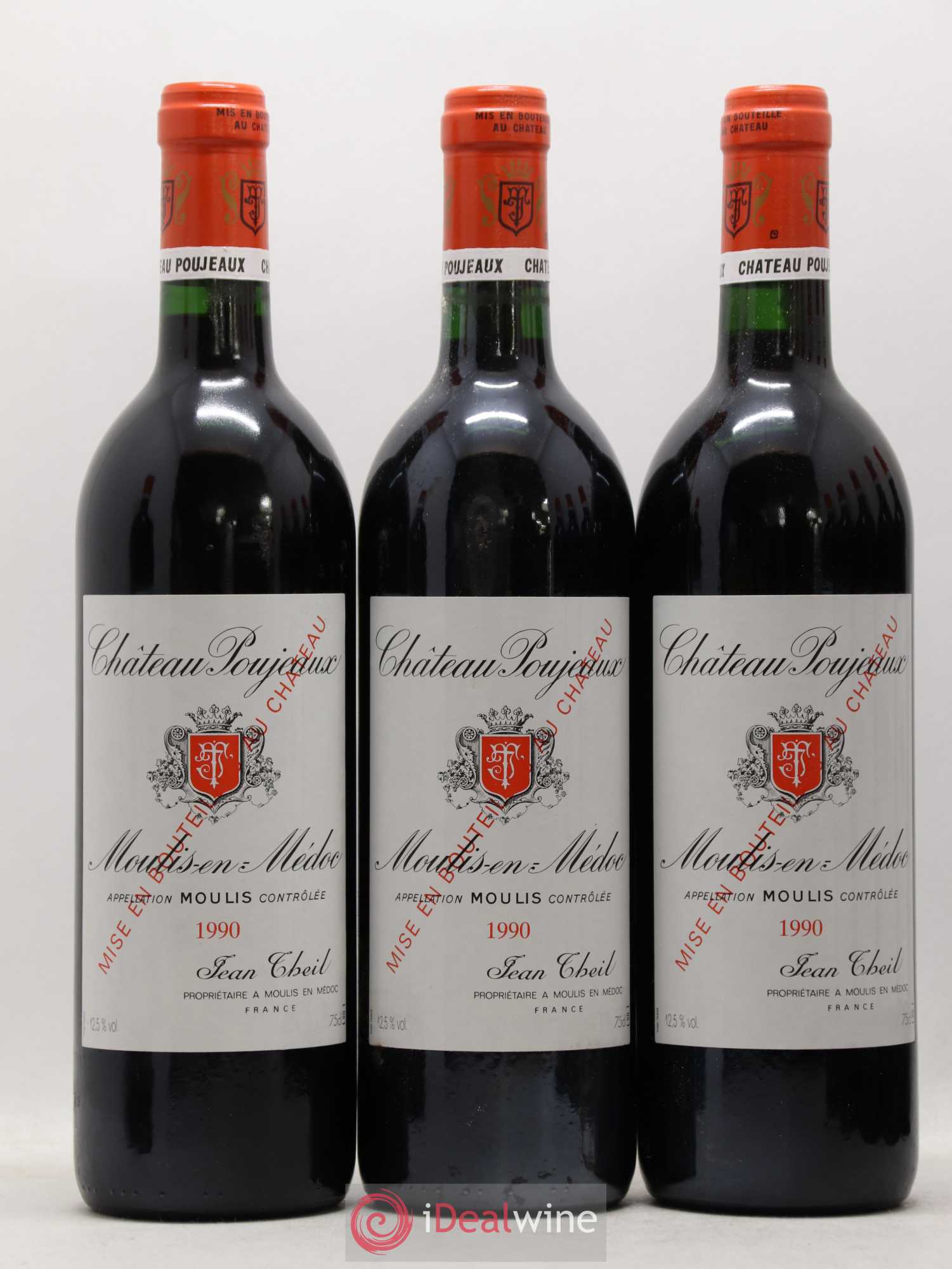 Château Poujeaux 1990 - Lot de 12 bouteilles - 2