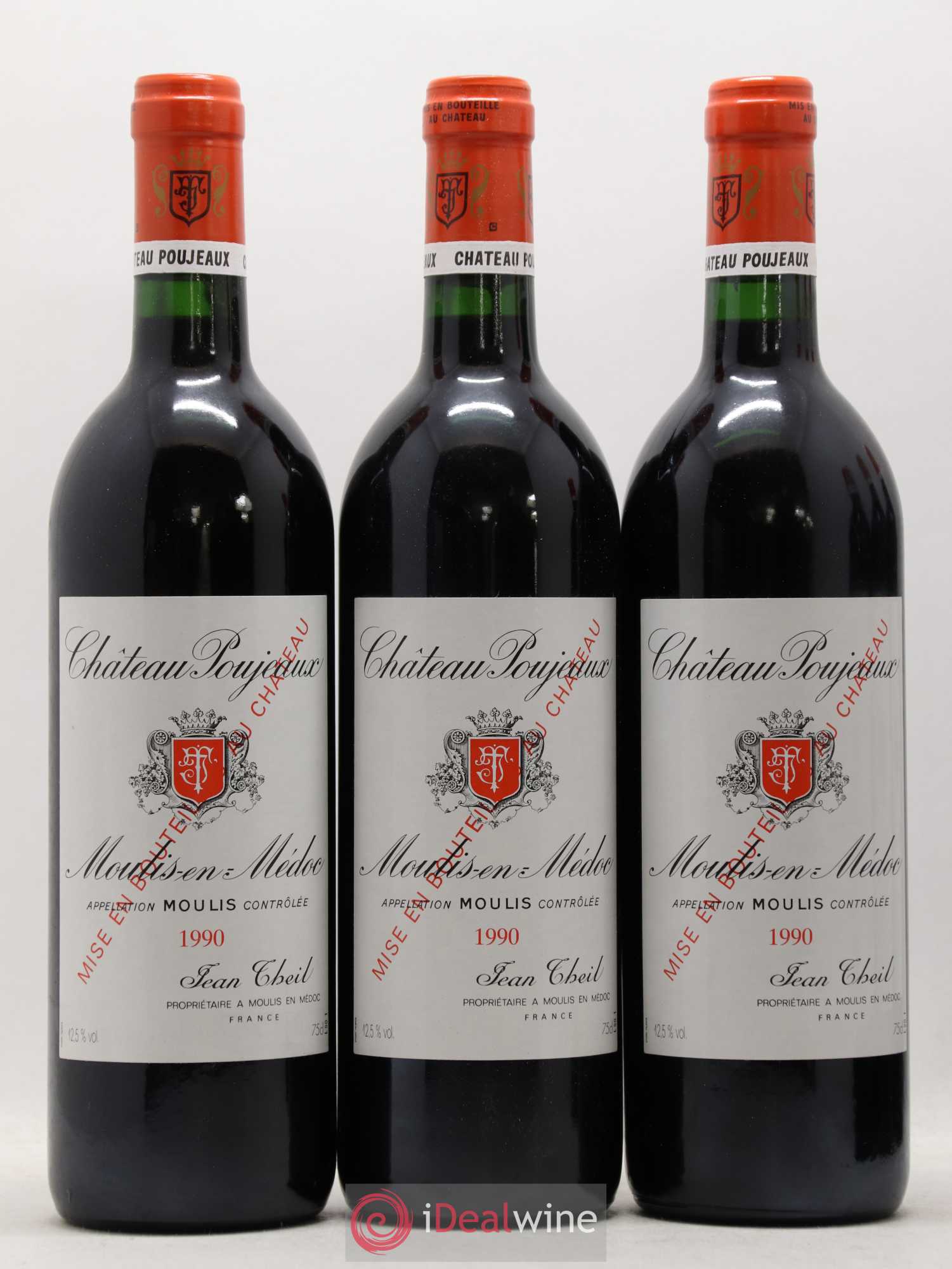 Château Poujeaux 1990 - Lot de 12 bouteilles - 3