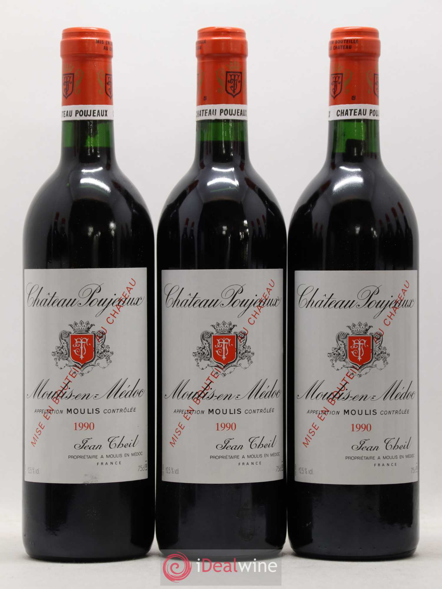 Château Poujeaux 1990 - Lot de 12 bouteilles - 2
