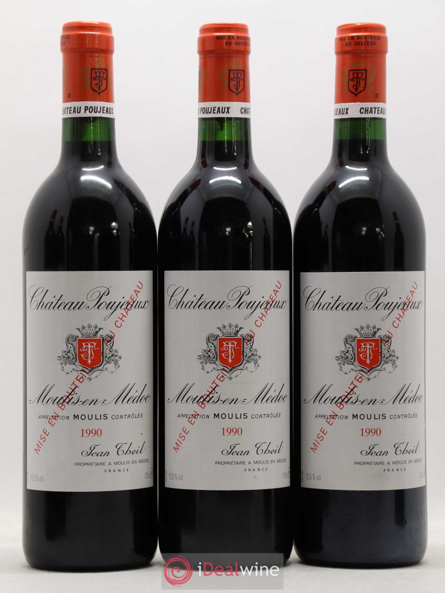 Château Poujeaux 1990 - Lot de 12 bouteilles - 3