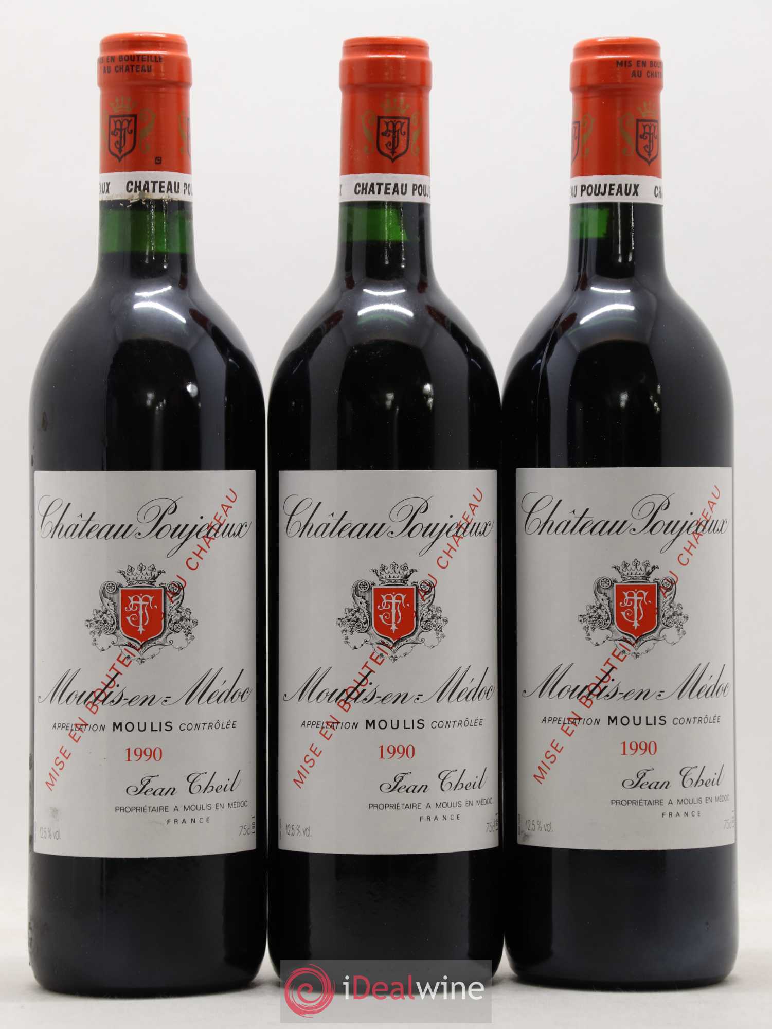 Château Poujeaux 1990 - Lot de 12 bouteilles - 4